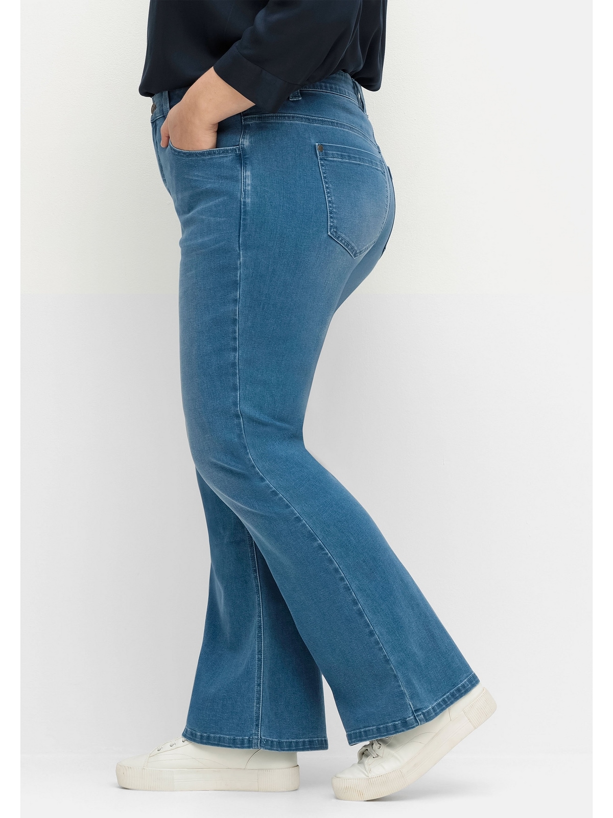 Sheego Stretch-Jeans »Große Größen«, mit Catfaces BAUR und online kaufen Bodyforming-Effekt 