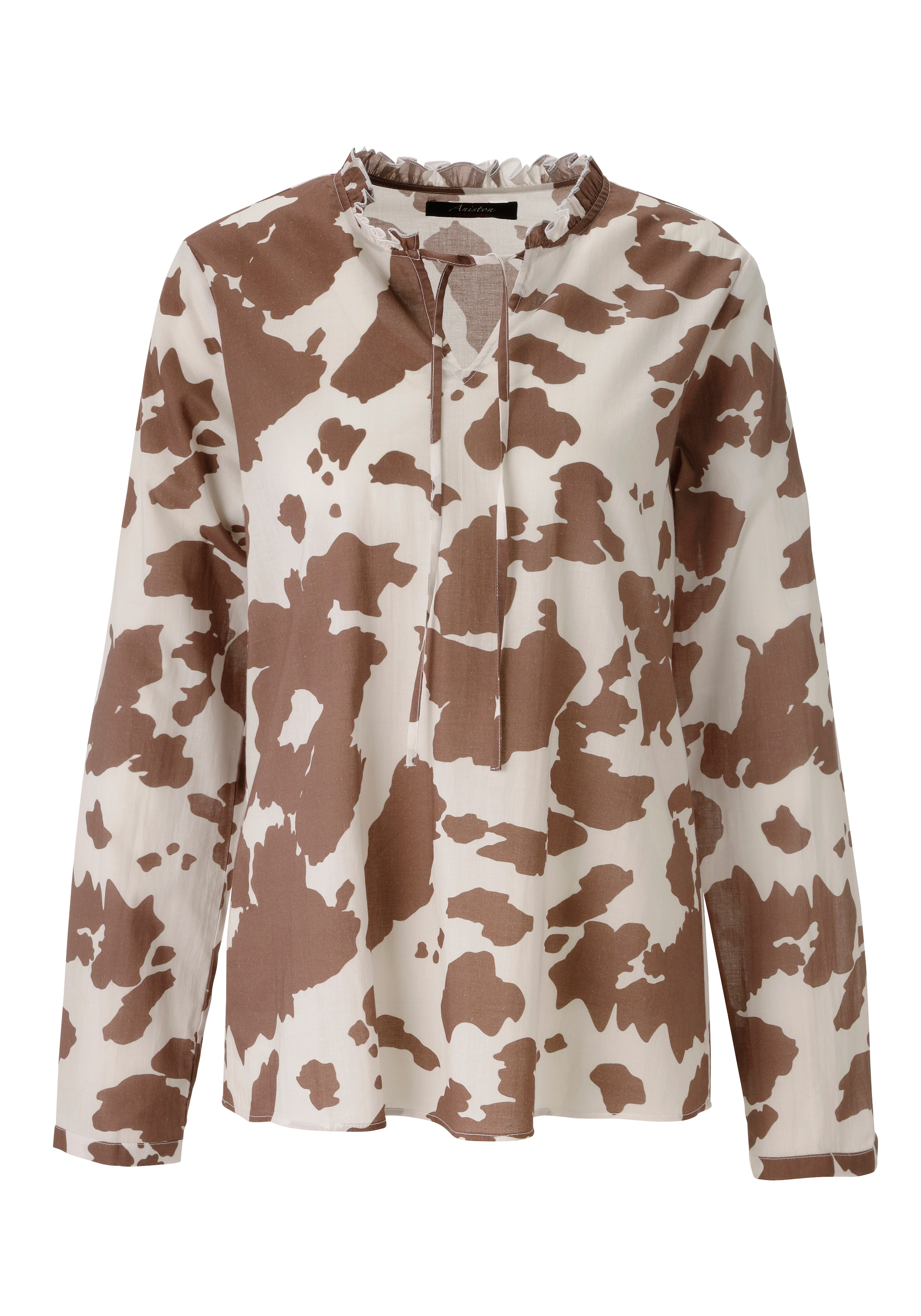 Aniston CASUAL Schlupfbluse mit topaktuellen Kuh-Flecken - jedes Teil ein Unikat- NEUE KOLLEKTION