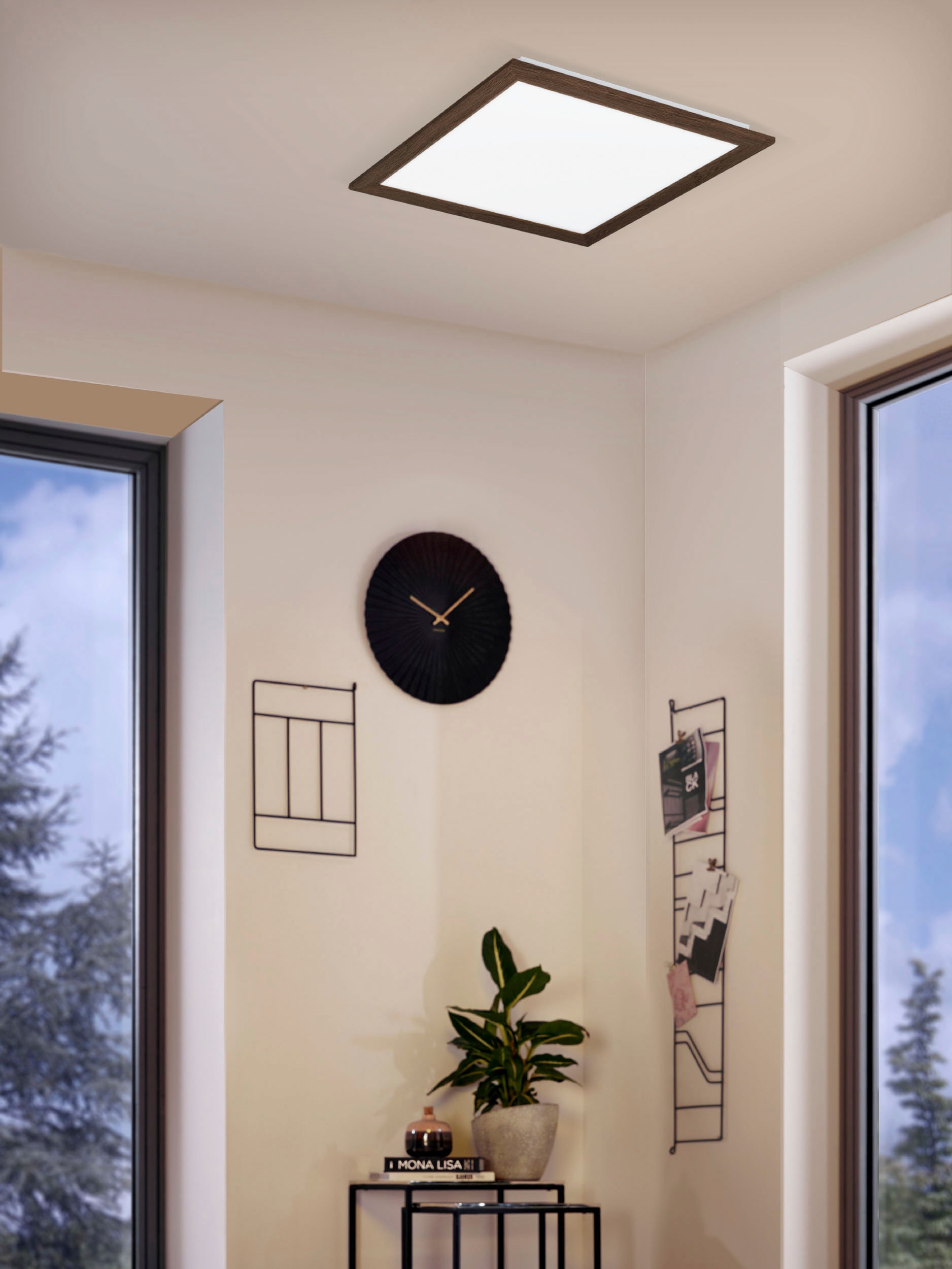 EGLO Deckenleuchte »PIGLIONASSO«, Leuchtmittel LED-Modul | LED fest integriert, Deckenleuchte in weiß aus Stahl, Kunststoff - 32W - Neutralweiß