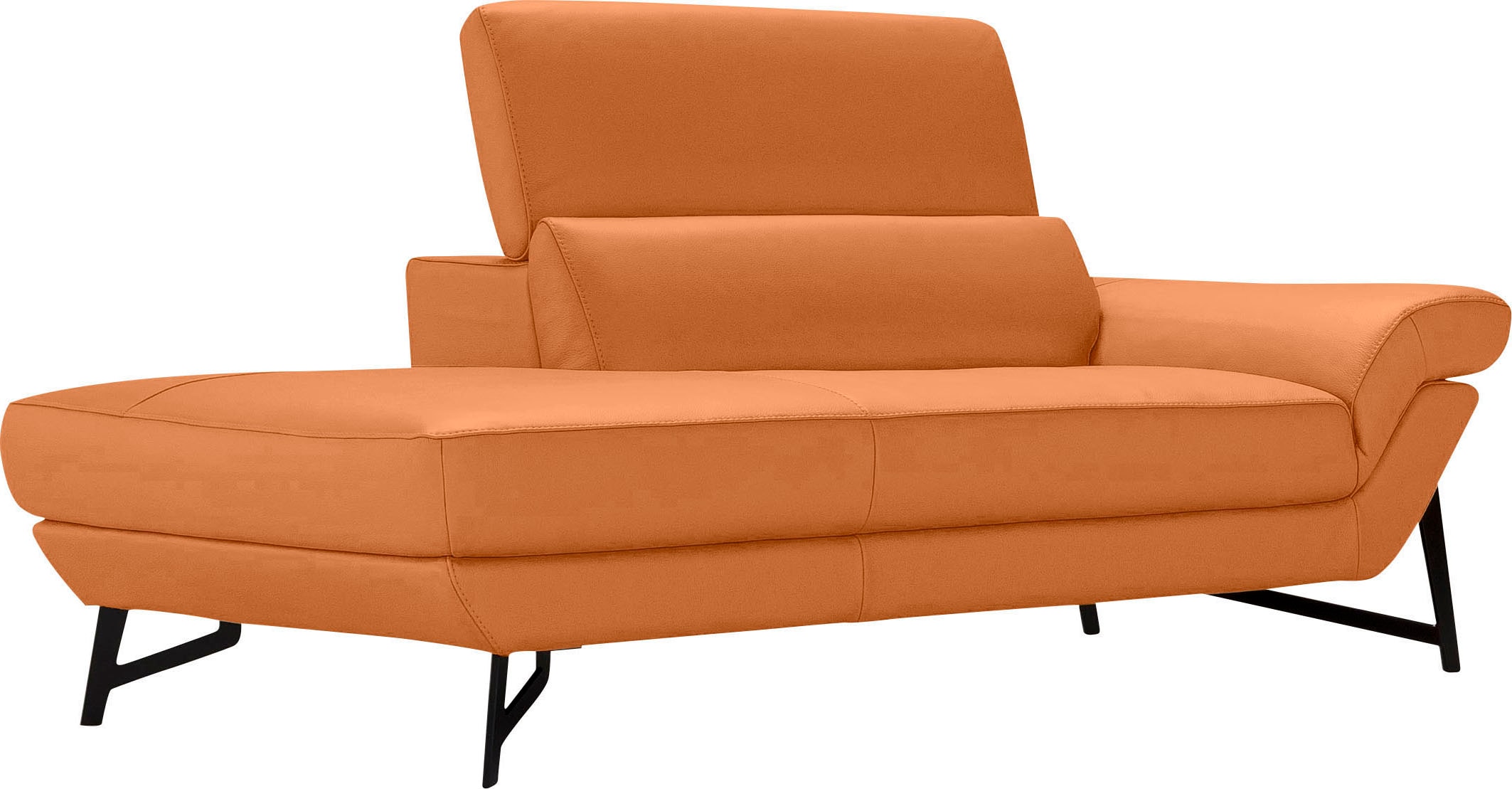 Egoitaliano Ottomane "Narcisa, Designsofa", mit verstellbarer Kopfstütze, Solitärmöbel als Blickfang