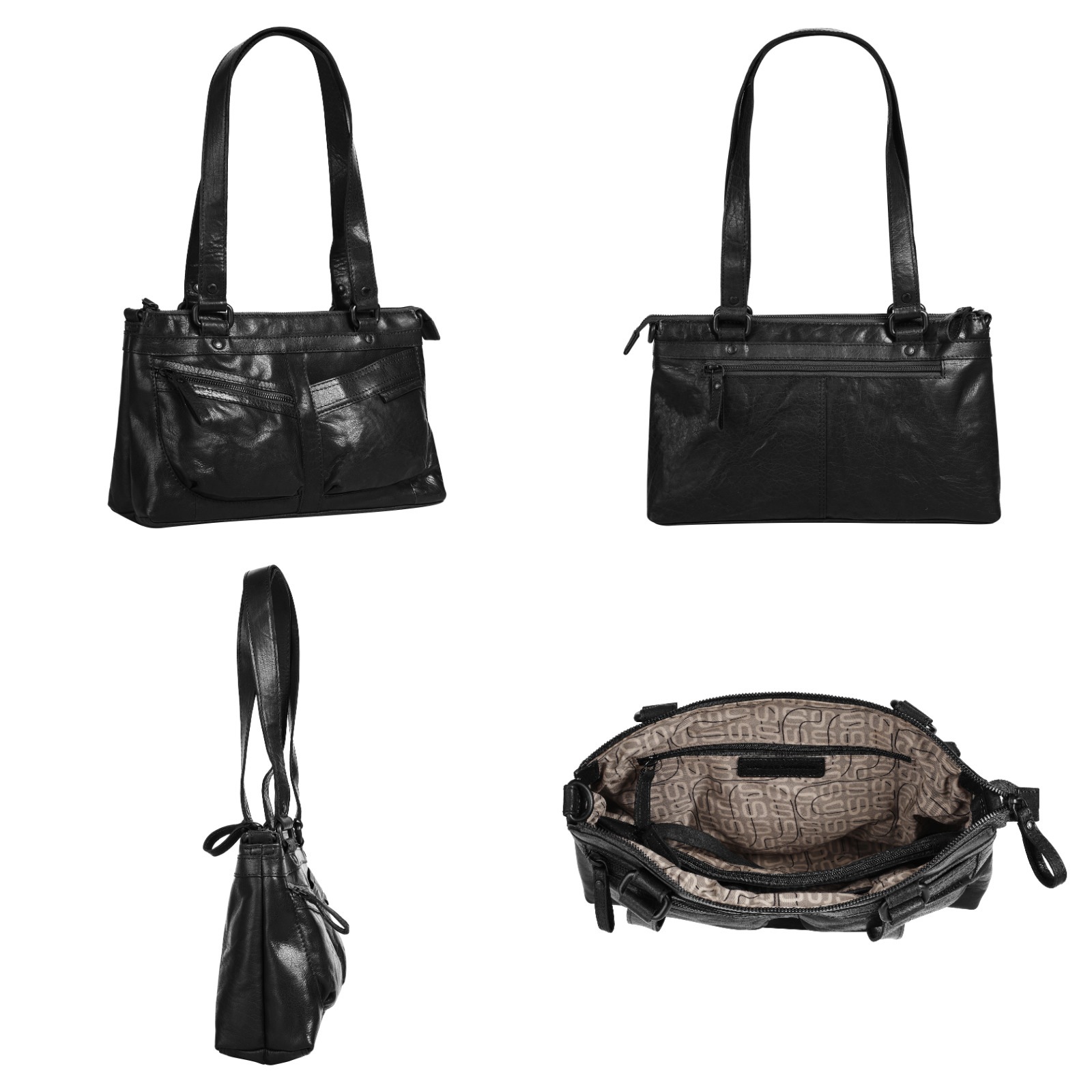 Spikes & Sparrow Henkeltasche, echt Leder günstig online kaufen