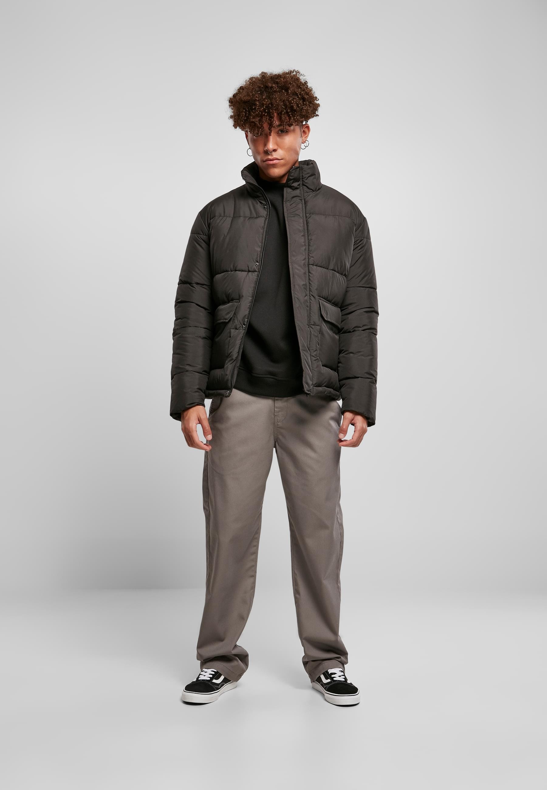 URBAN CLASSICS Winterjacke »Urban Classics Herren Short Puffer Jacket«, (1 St.), ohne Kapuze