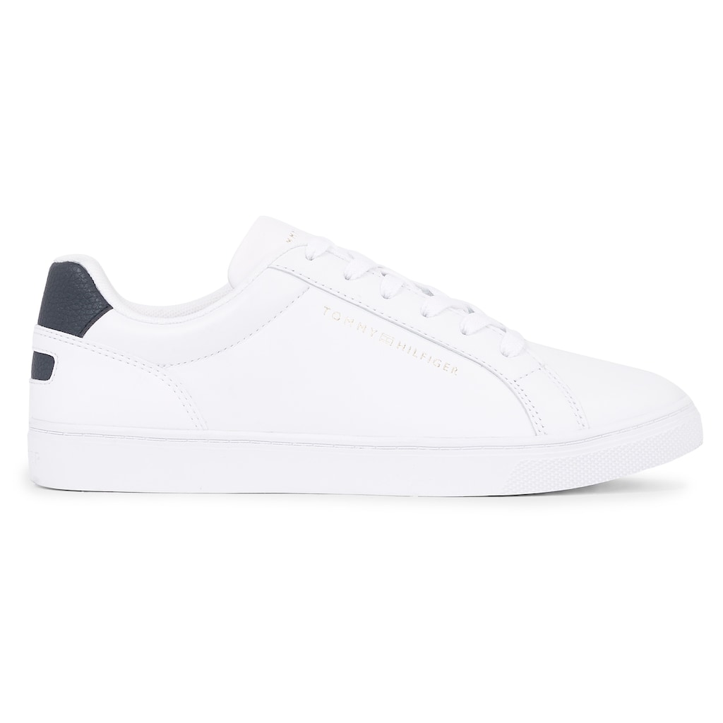 Tommy Hilfiger Sneaker »ESSENTIAL CUPSOLE SNEAKER«, mit Kontrastbesatz an der Ferse, Freizeitschuh, Halbschuh, Schnürschuh