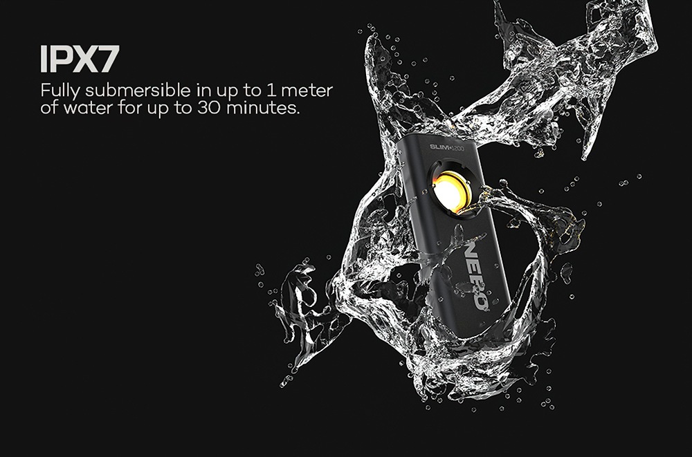 NEBO LED Taschenlampe »Nebo SLIM+ 1200« Set, Taschenlampe inkl. Ladekabel, 2 Stk. tlg.