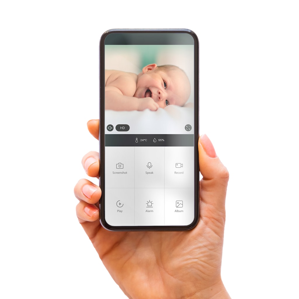 Alecto Video-Babyphone »SMARTBABY5 - WLAN-Babyphone mit Kamera«