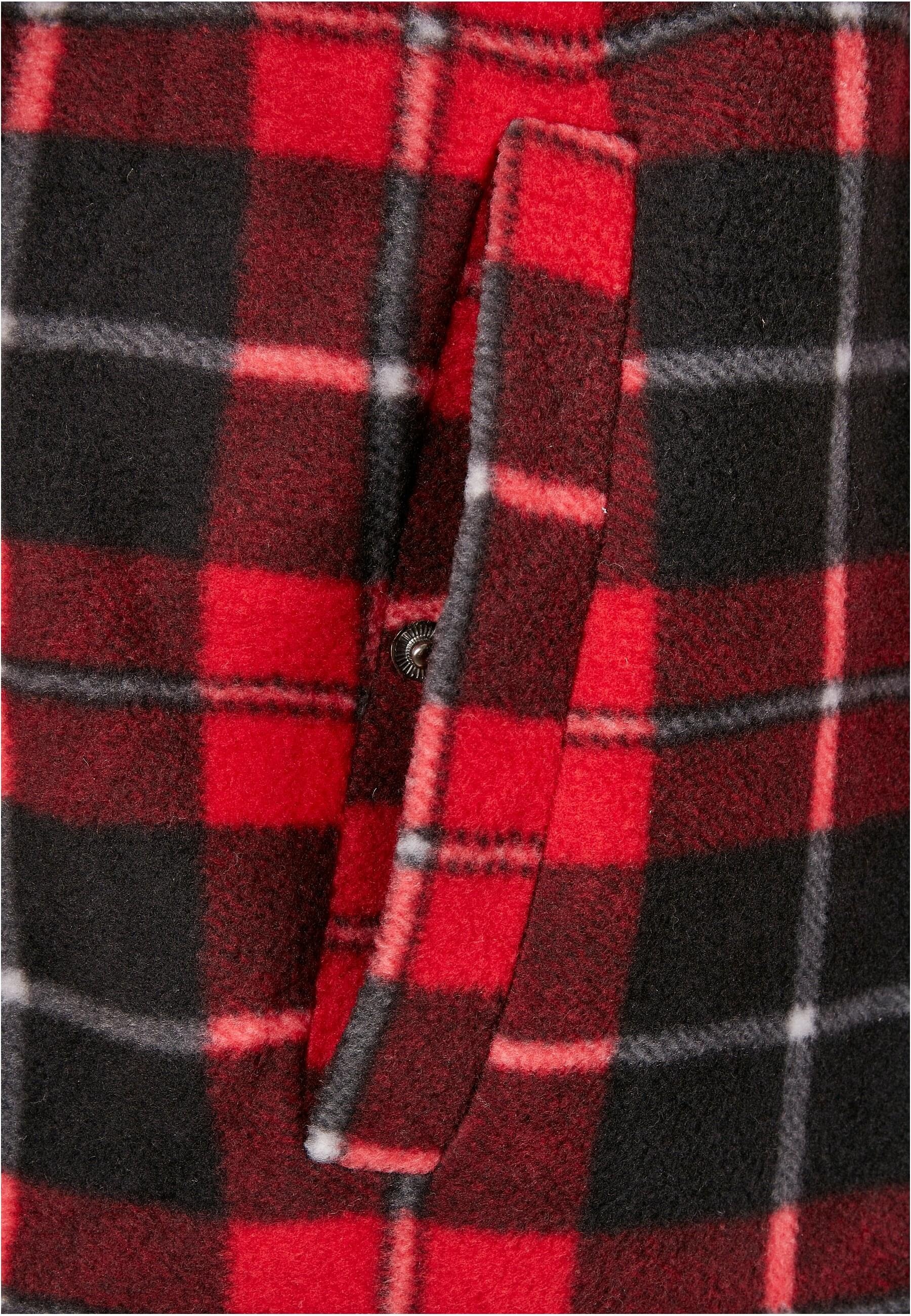 URBAN CLASSICS Allwetterjacke »Urban Classics Herren Plaid Teddy Lined Shirt Jacket«, (1 St.), ohne Kapuze