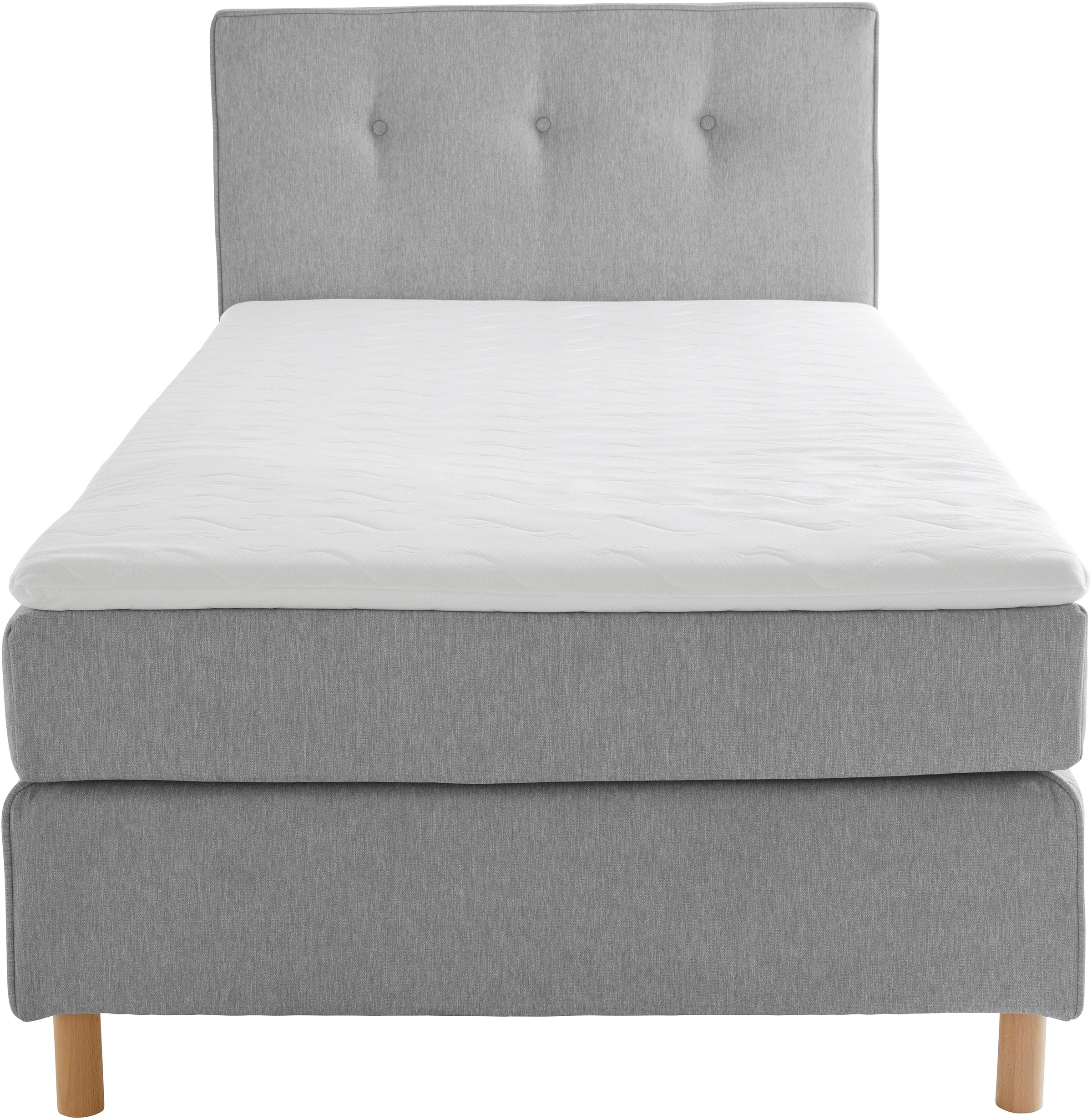 Home affaire Boxspringbett »Heimatblick 100x200cm beliebig erweiterbar zu Doppel- und Familienbett«, Einzelbett, Hotelbett erhältlich in H2,H3 & H4