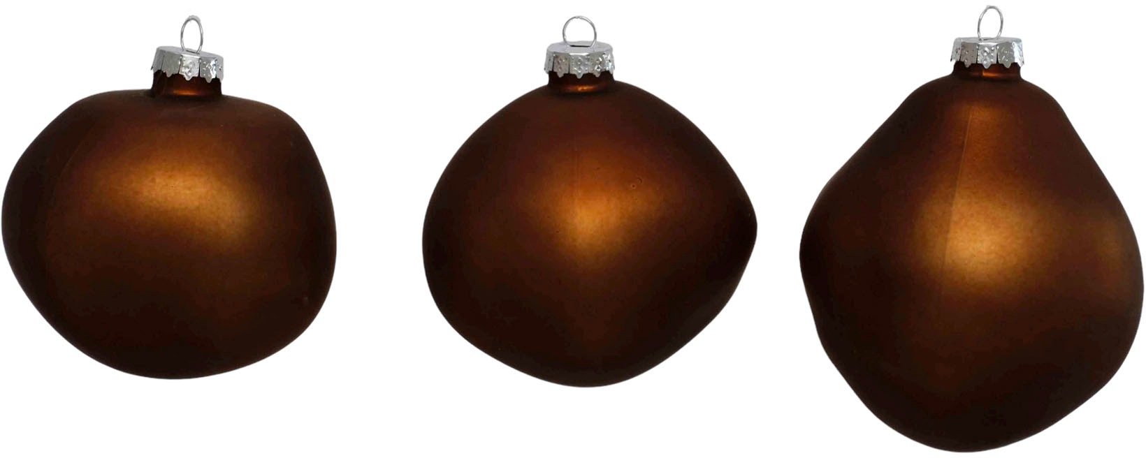 Leonique Weihnachtsbaumkugel "Birdelle matt, Weihnachtsdeko, Christbaumschmuck, Christbaumkugeln", (Set, 3 St.), Baumkug