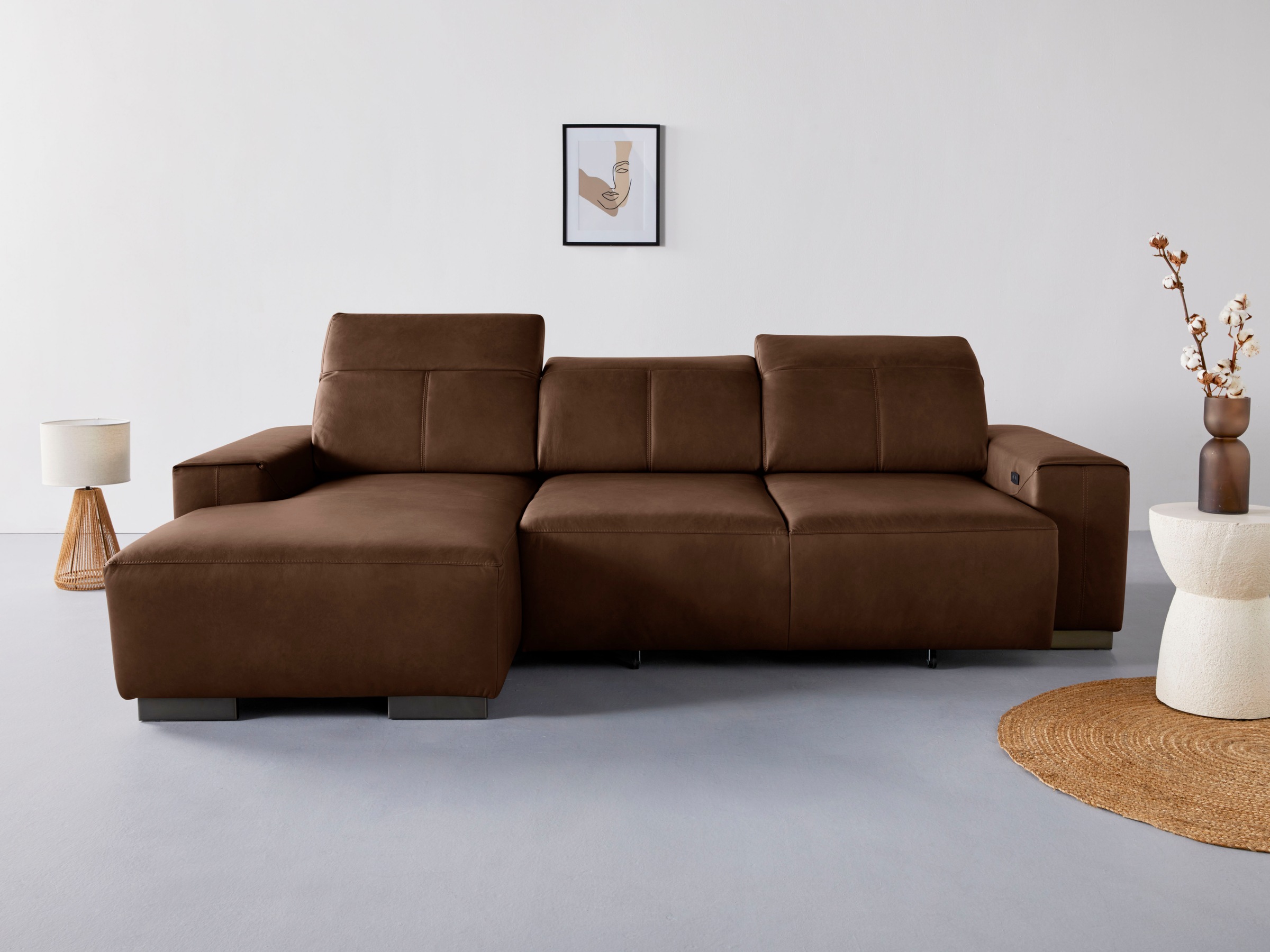 COTTA Sofa, mit Kofteilverstellung und BAUR | elektrischer Sitztiefenverstellung bestellen