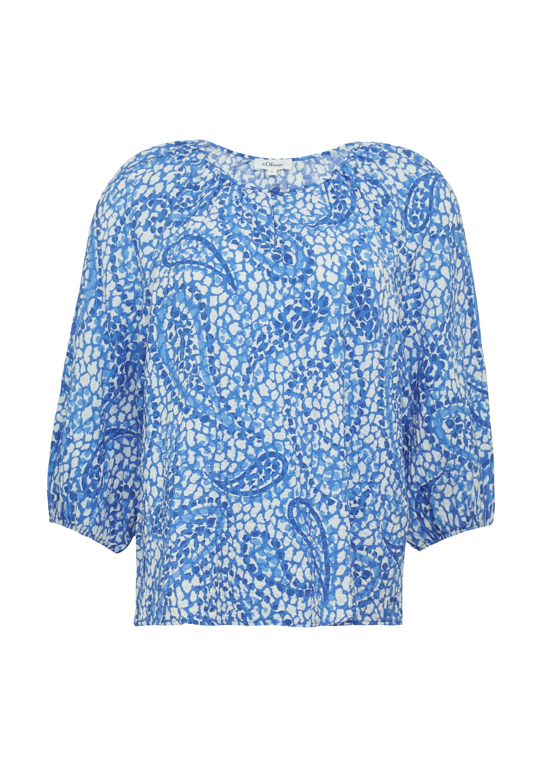s.Oliver Klassische Bluse, mit All-Over Print