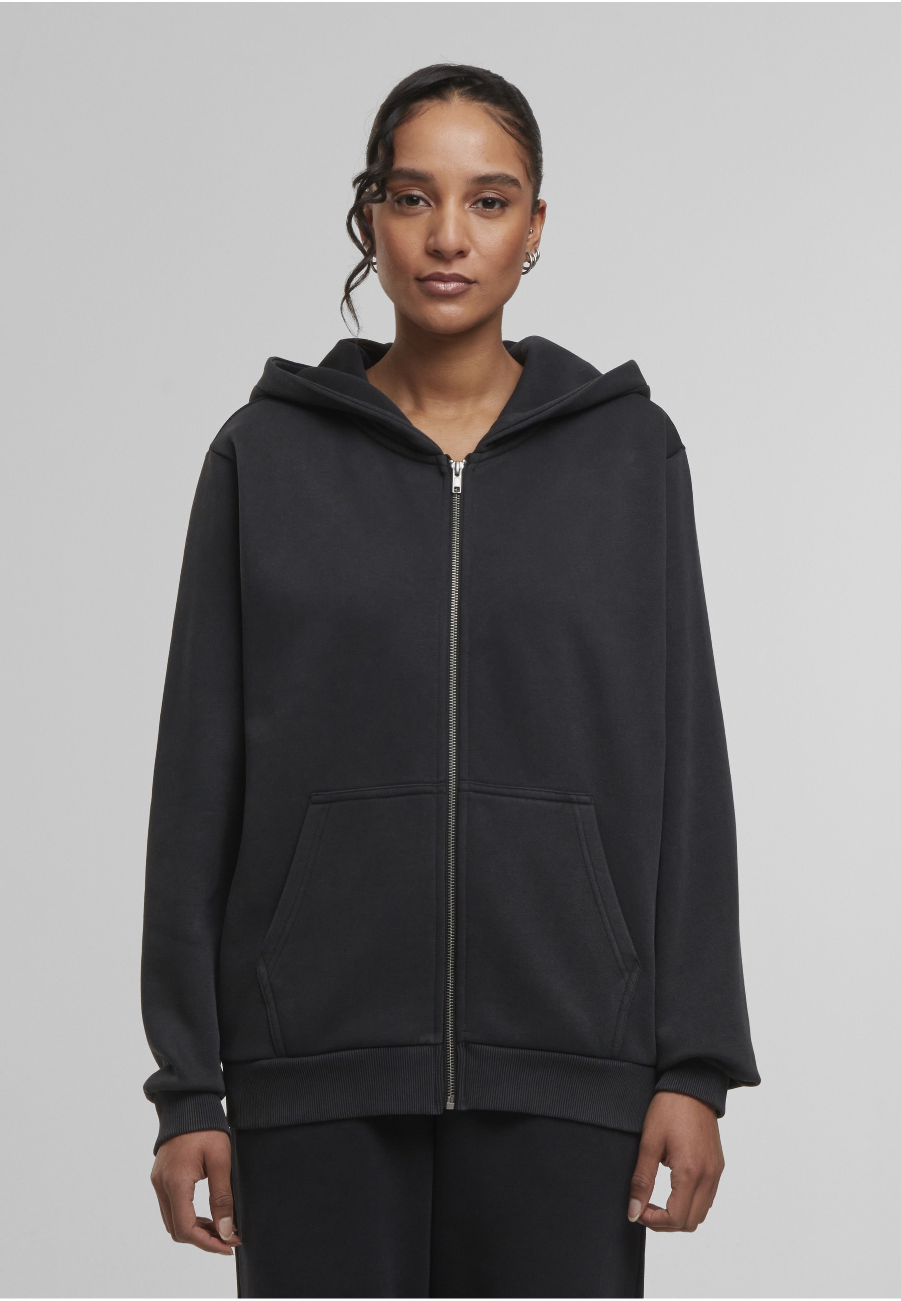 URBAN CLASSICS Sweatjacke »Urban Classics Ladies Vintage Heavy Zip Hoody«