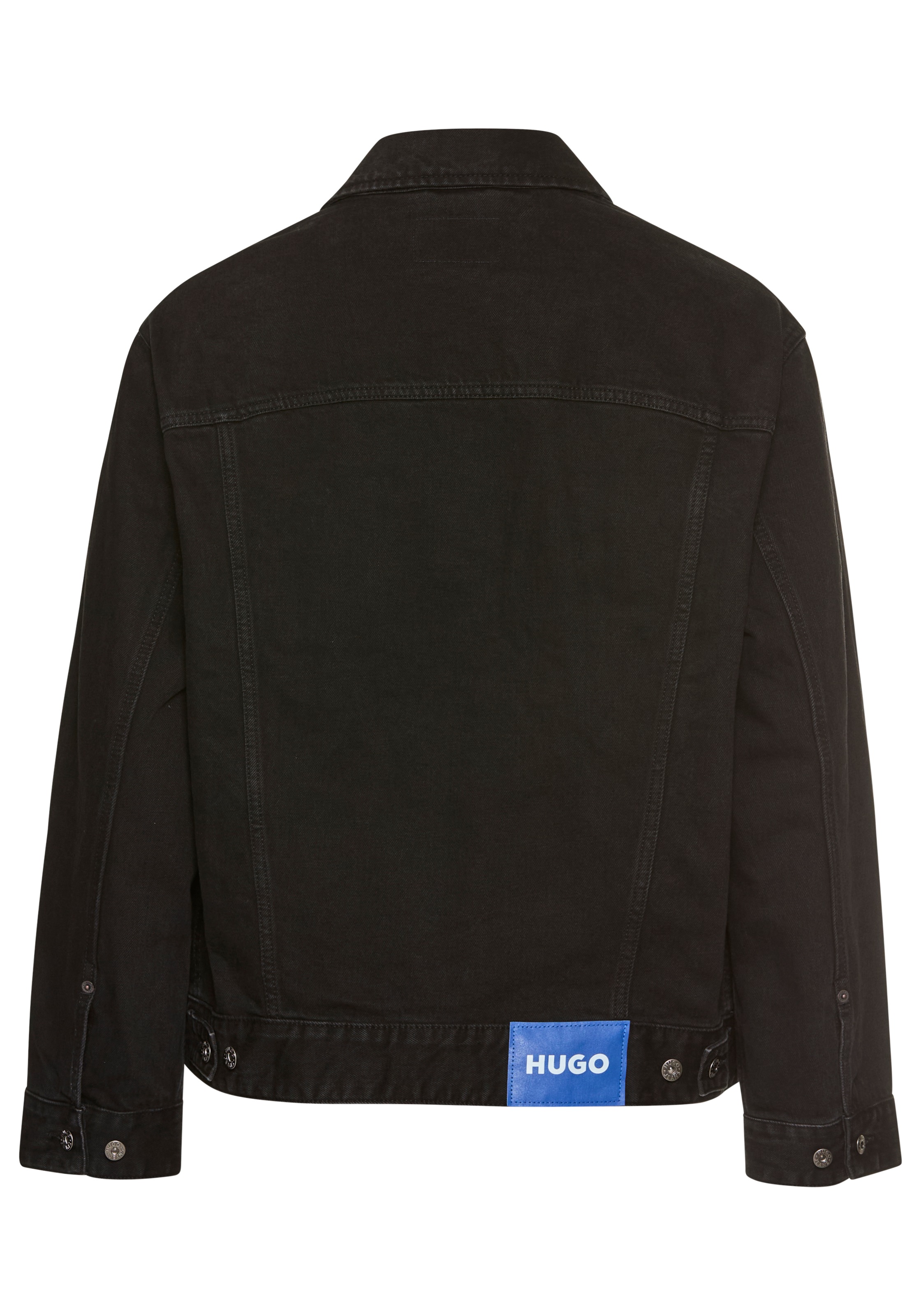 HUGO Blue Jeansjacke "Kirkby", mit Logo-Details, regular-fit günstig online kaufen