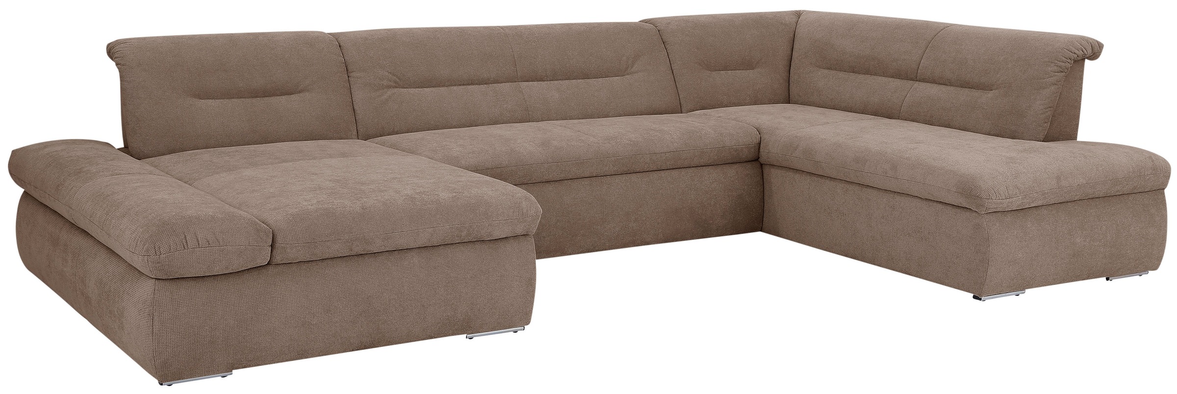 Home affaire Wohnlandschaft "Avesa U-Form" Wahlweise mit Armteilverstellung günstig online kaufen