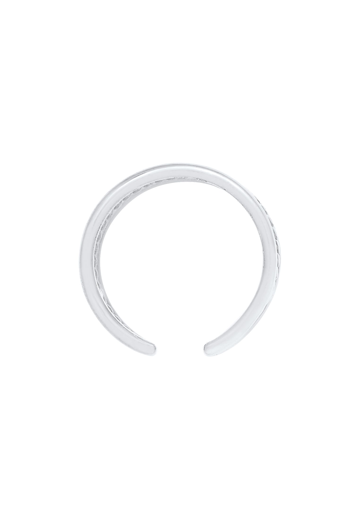 Elli Fingerring »Offen Verstellbar 3-reihig Breit 925 Silber«