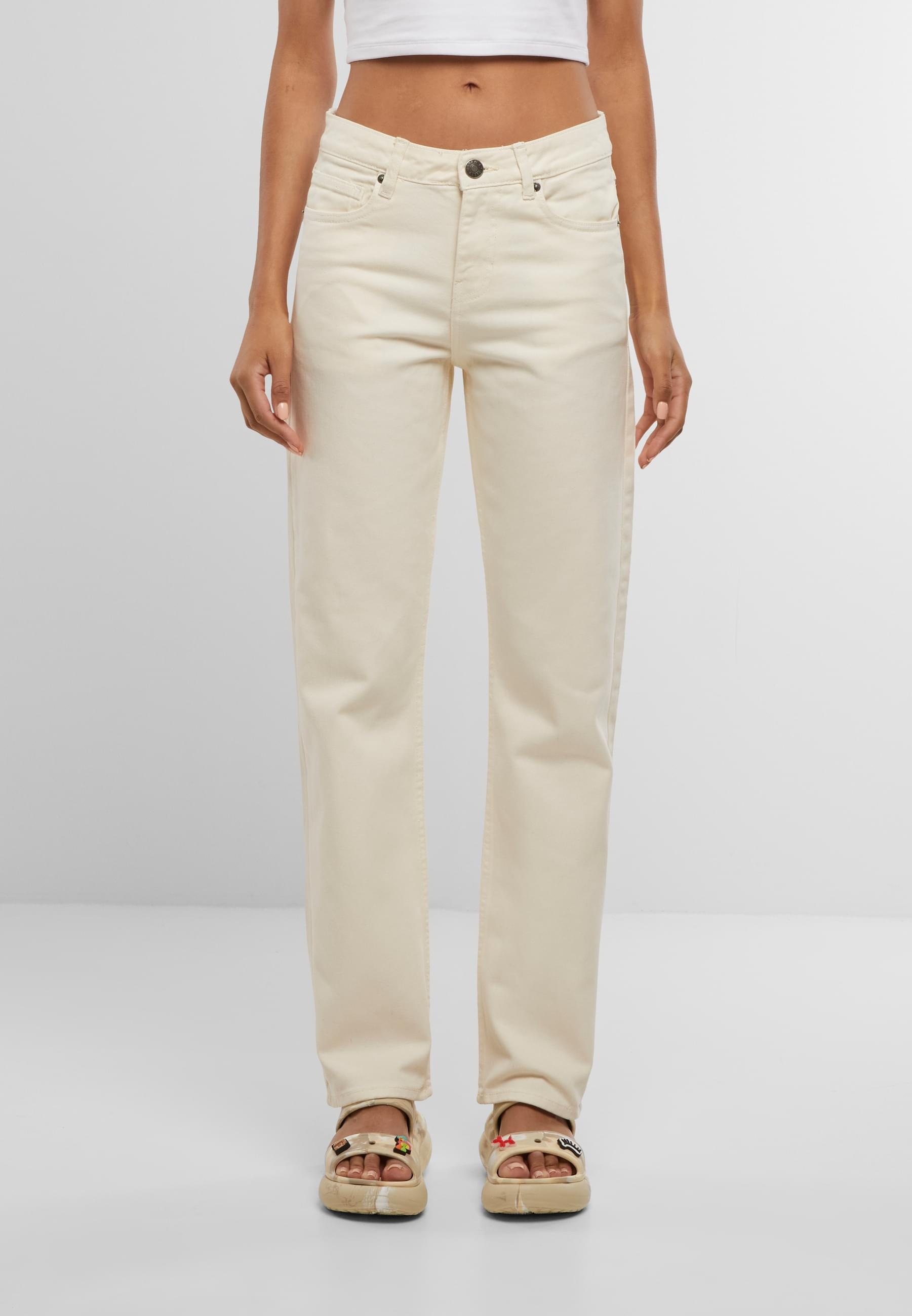 URBAN CLASSICS Bequeme Jeans »Urban Classics Ladies Straight Fit Denim«