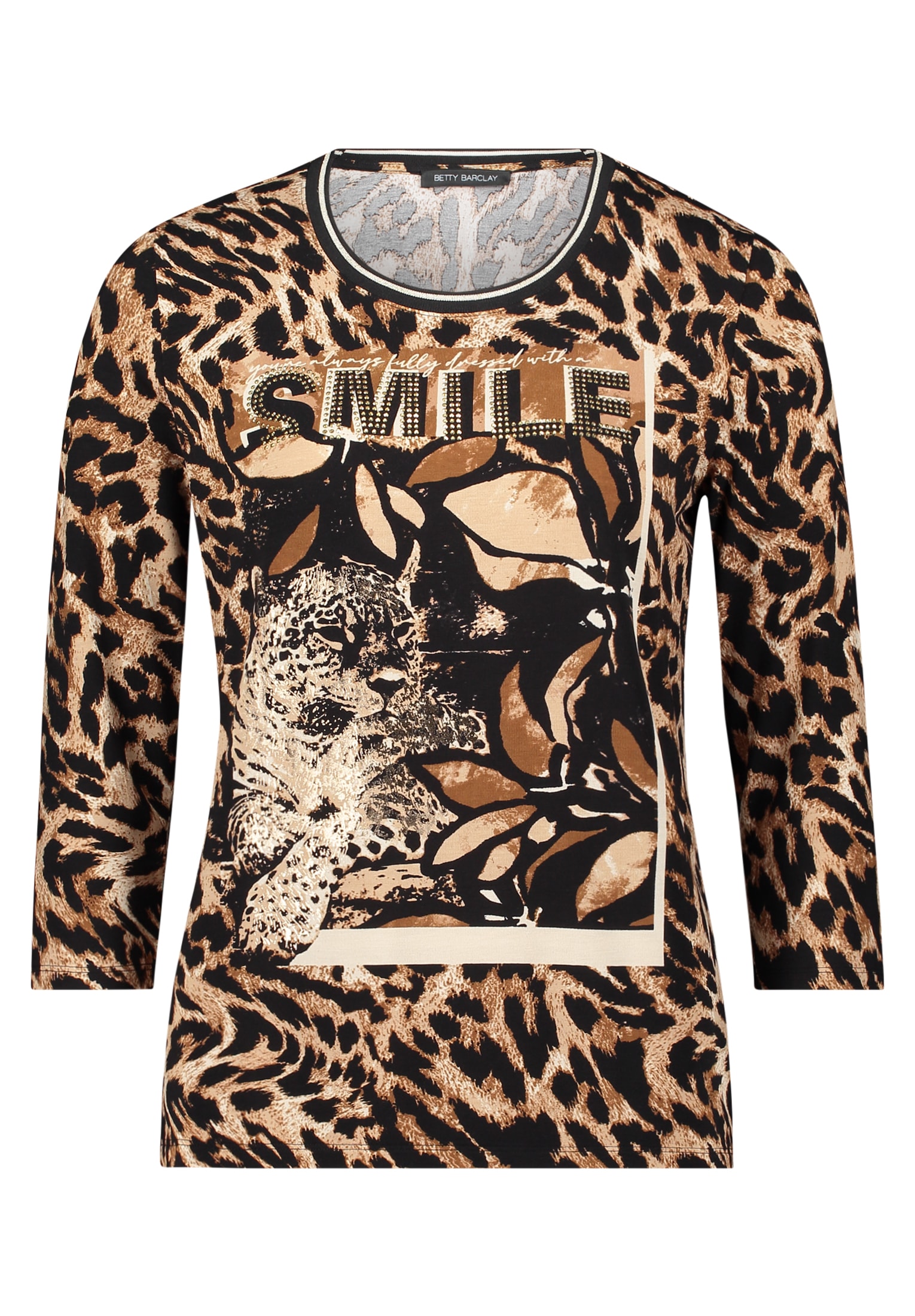 Betty Barclay 3/4-Arm-Shirt "Betty Barclay Basic Shirt mit Print", (1 tlg.) günstig online kaufen
