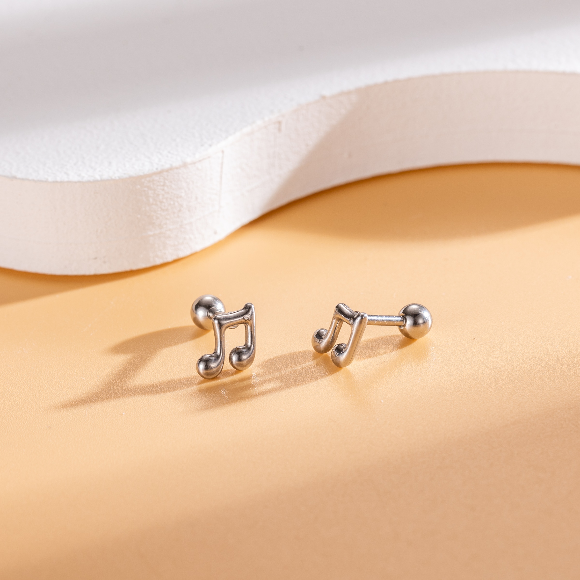 Firetti Paar Ohrstecker »Schmuck Geschenk Edelstahl Ohrschmuck Ohrringe Musik Noten«