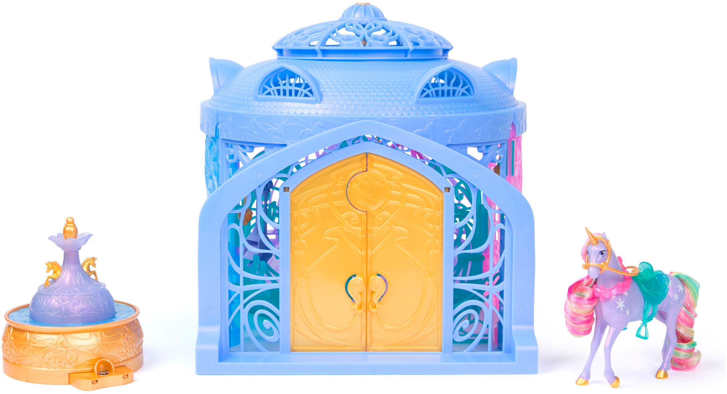 Spin Master Anziehpuppe »Unicorn Academy - Stall Starglow Fountain & Stable«, mit Licht und Sound