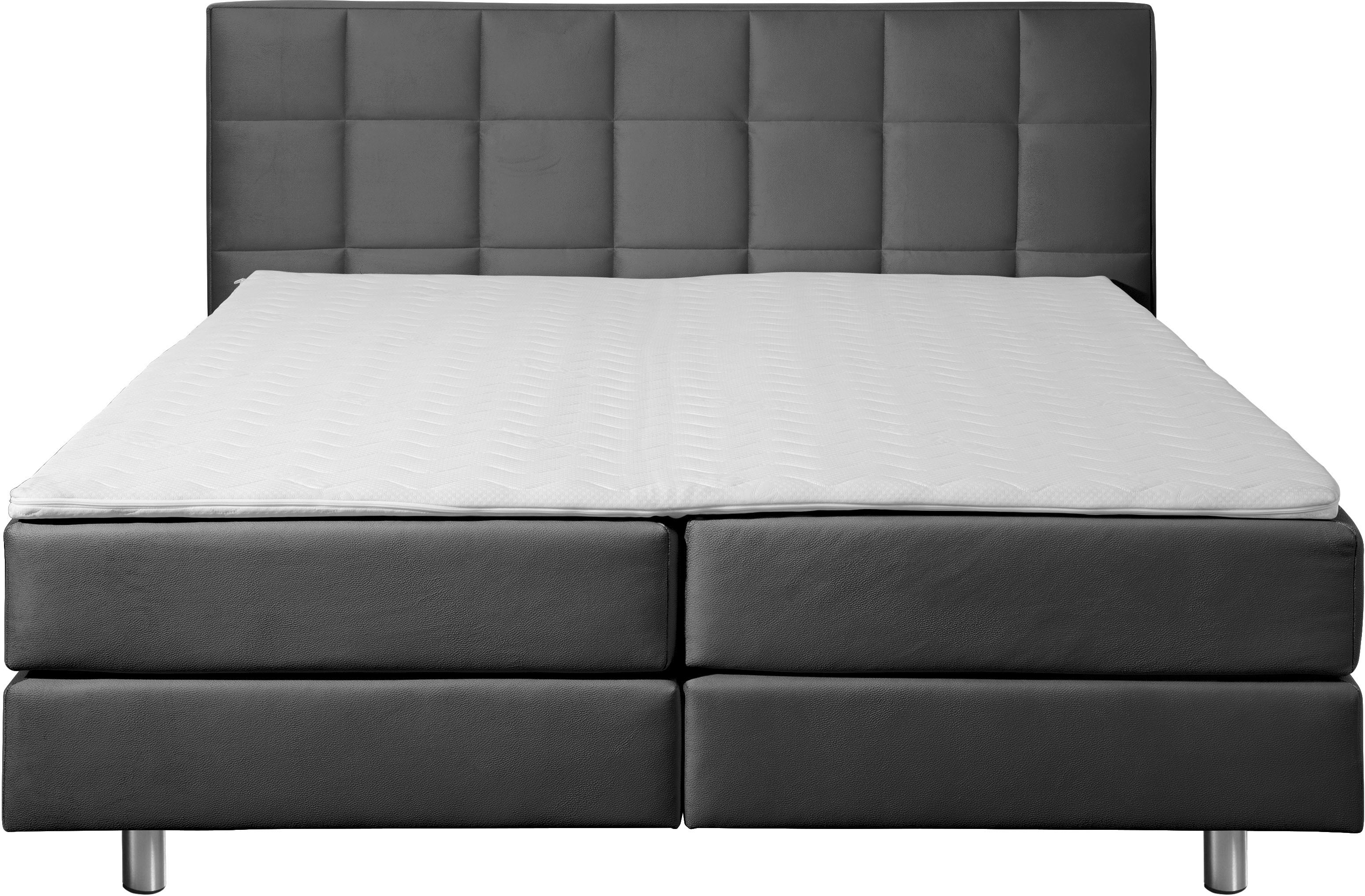 Thumbnail - Home affaire Boxspringbett "Loomis" inkl. Topper, wahlweise in H2, H3 oder H4 erhältlich