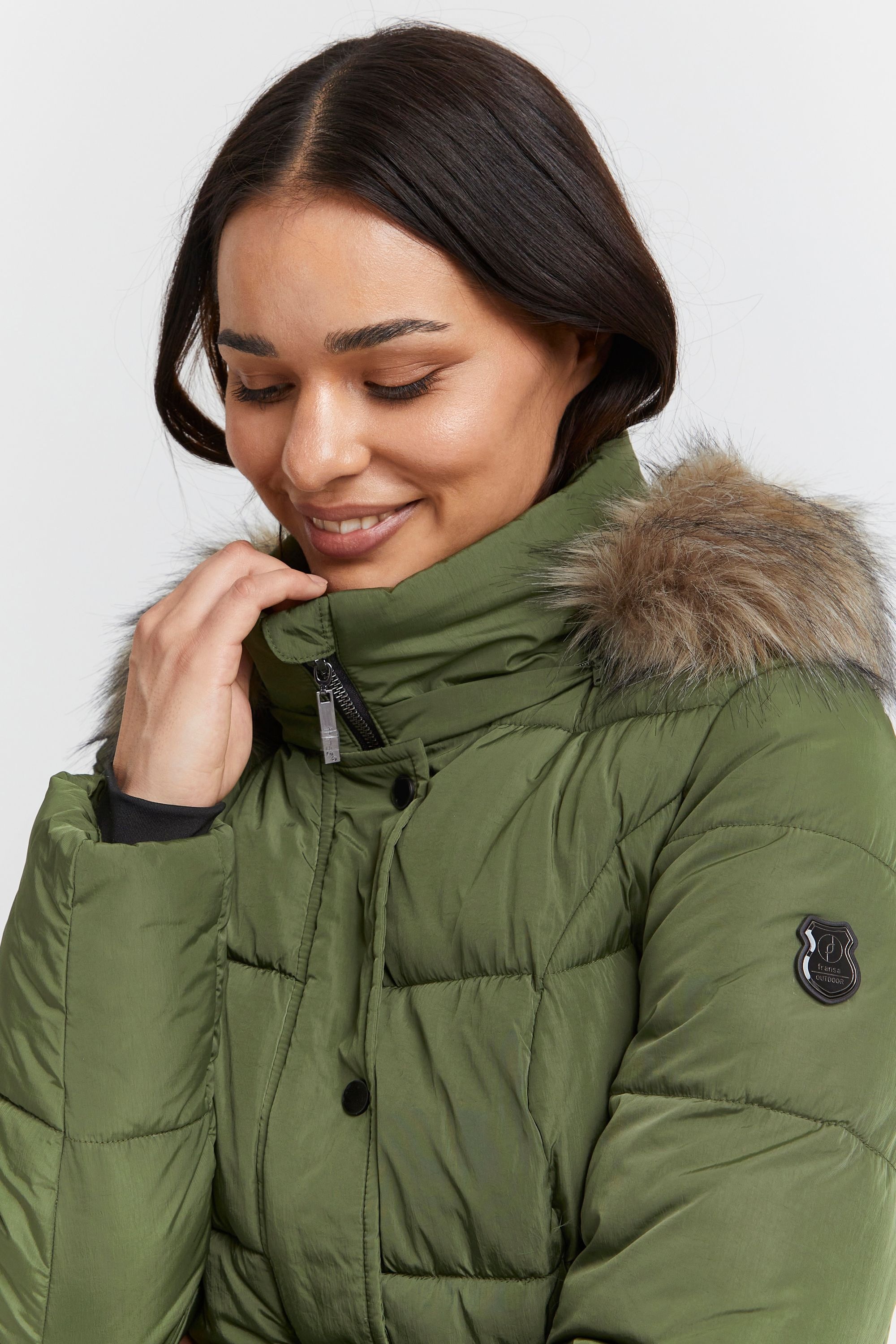 fransa Winterjacke »Winterjacke FRBac«, mit Kapuze