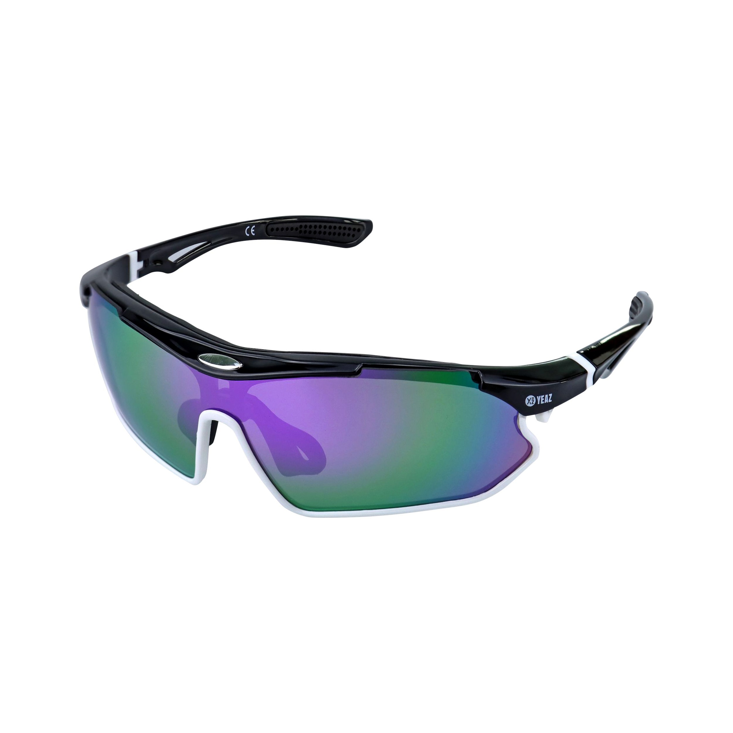 Sportbrille YEAZ "Sport-Sonnenbrille schwarz/weiß/lila SUNRAY", Damen, lila, Sonnenbrillen
