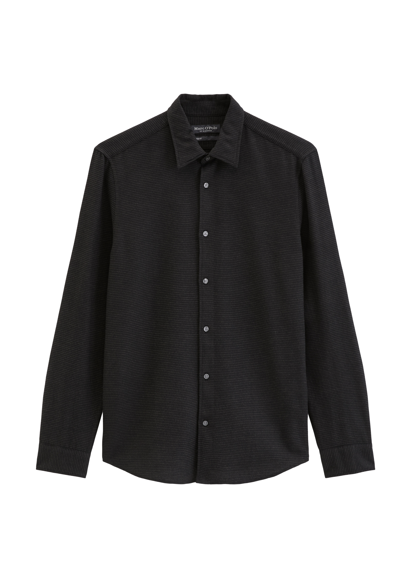 Marc O'Polo Langarmhemd »shaped aus Bio-Baumwolle mit TENCEL Lyocell«