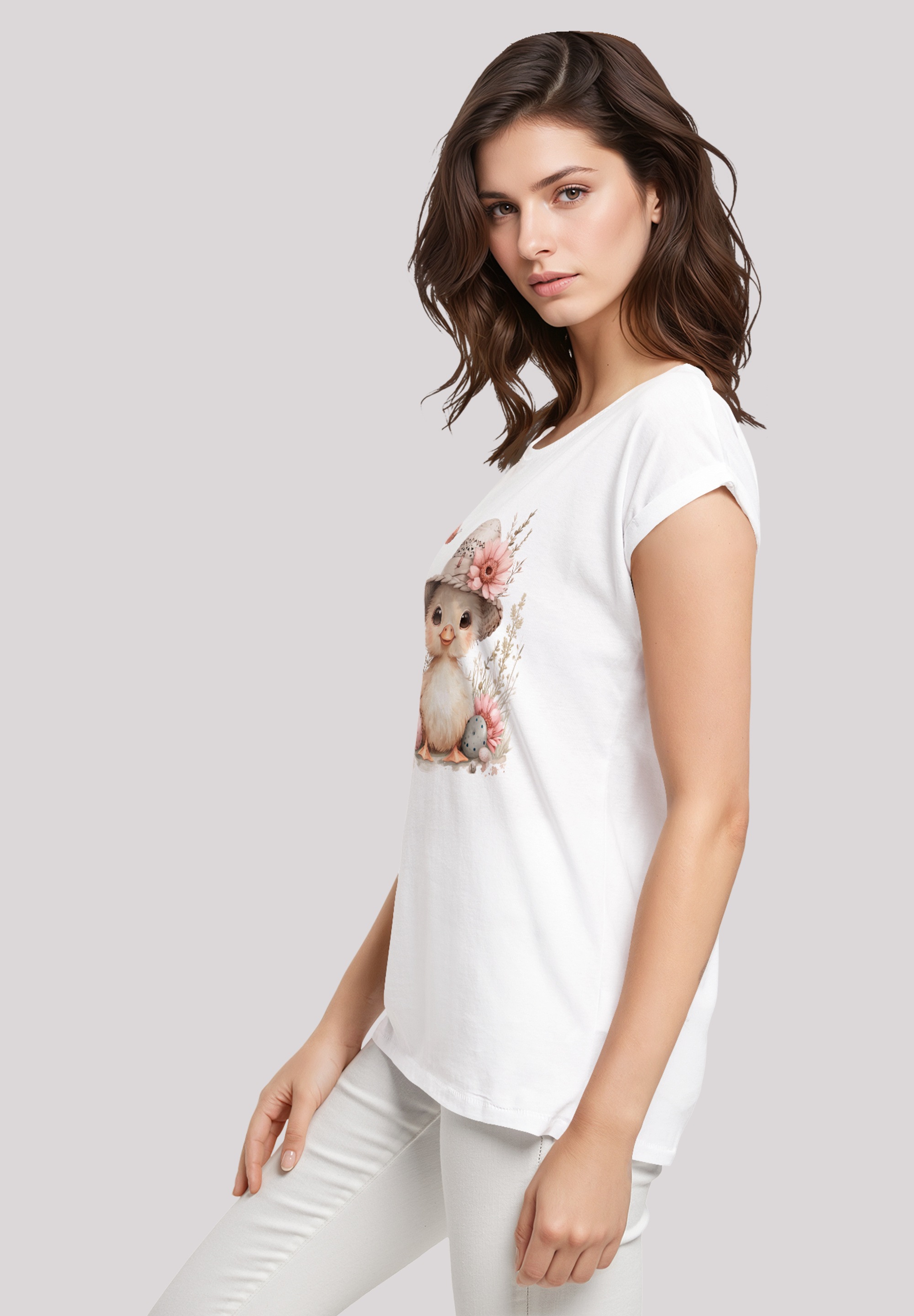 F4NT4STIC T-Shirt »Süßes Oster Küken mit Hut« Premium Qualität