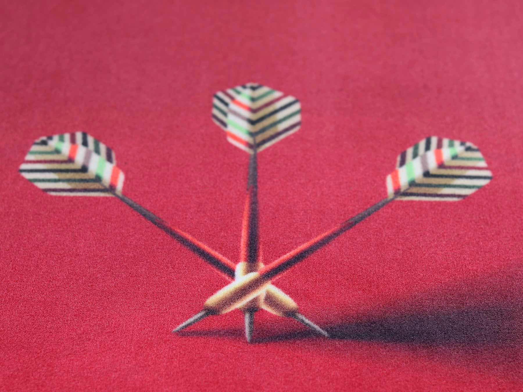 Primaflor-Ideen in Textil Läufer »Dartteppich BRISTOL, Made in Belgium«, rechteckig, 5 mm Höhe, Dartmatte mit offiziellem Spielabstand 237 cm, rutschhemmend