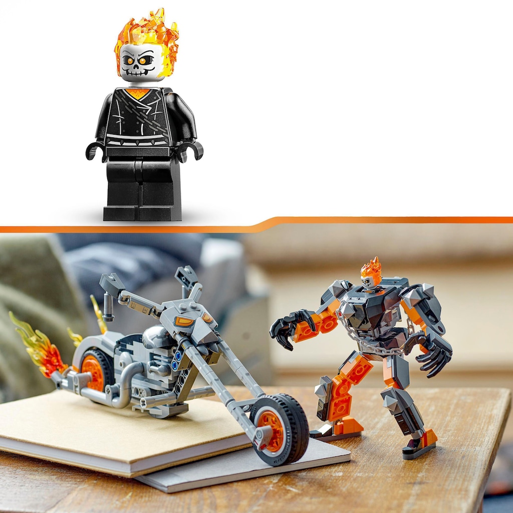 LEGO® Konstruktionsspielsteine »Ghost Rider mit Mech & Bike (76245), LEGO® Marvel«, (264 St.)