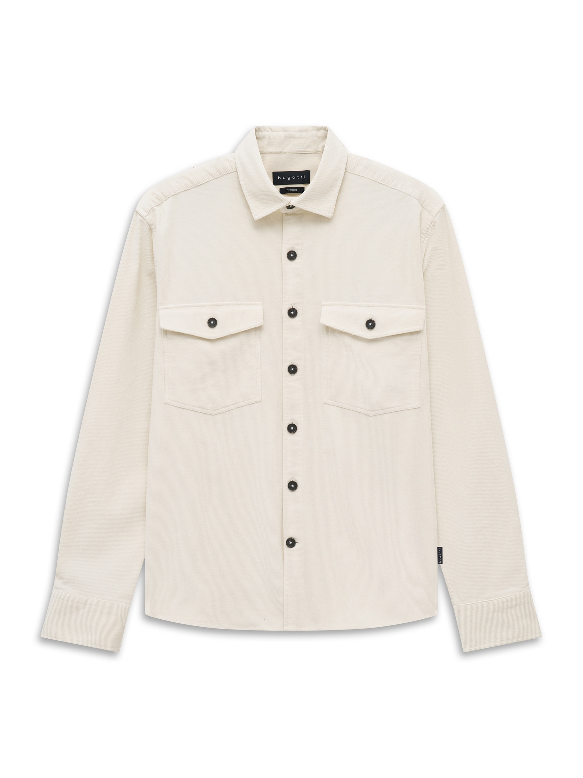 bugatti Langarmhemd »Regular Fit« Regular Fit Cord Overshirt Baumwolle