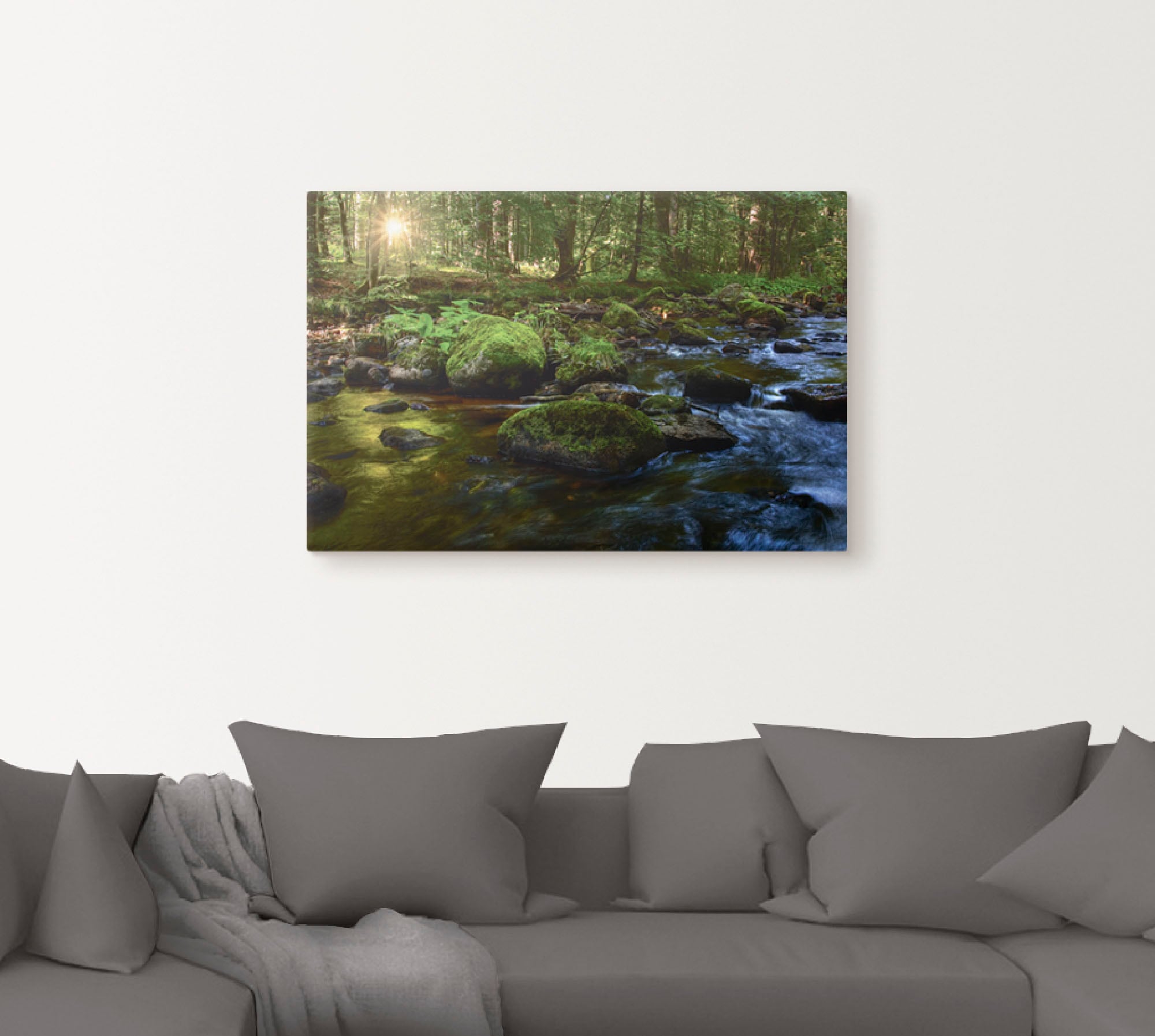 Artland Wandbild "Feenland", Wald, (1 St.), als Alubild, Outdoorbild, Leinw günstig online kaufen