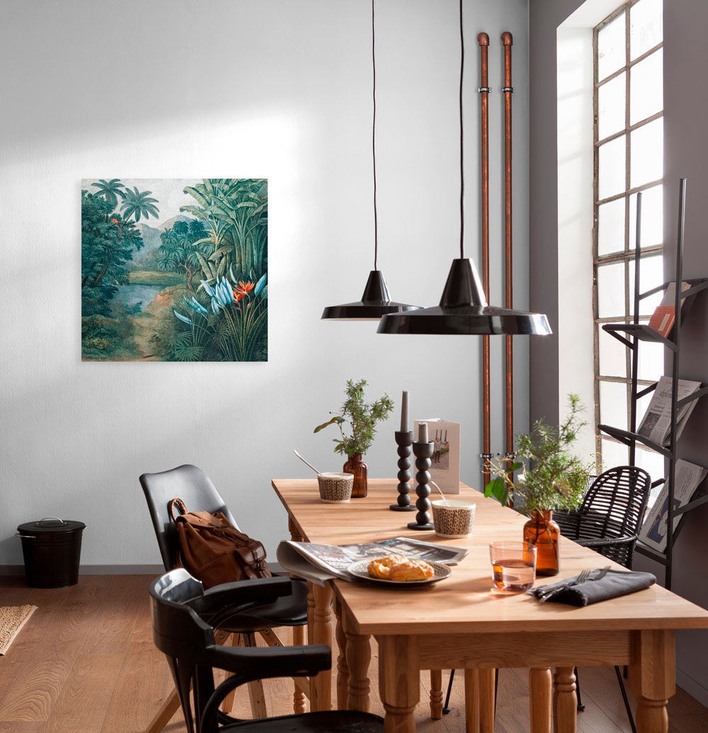 Komar Leinwandbild "Exotic Empire - Größe 60 x 60 cm" Natur 1 Stk. tlg. Kei günstig online kaufen