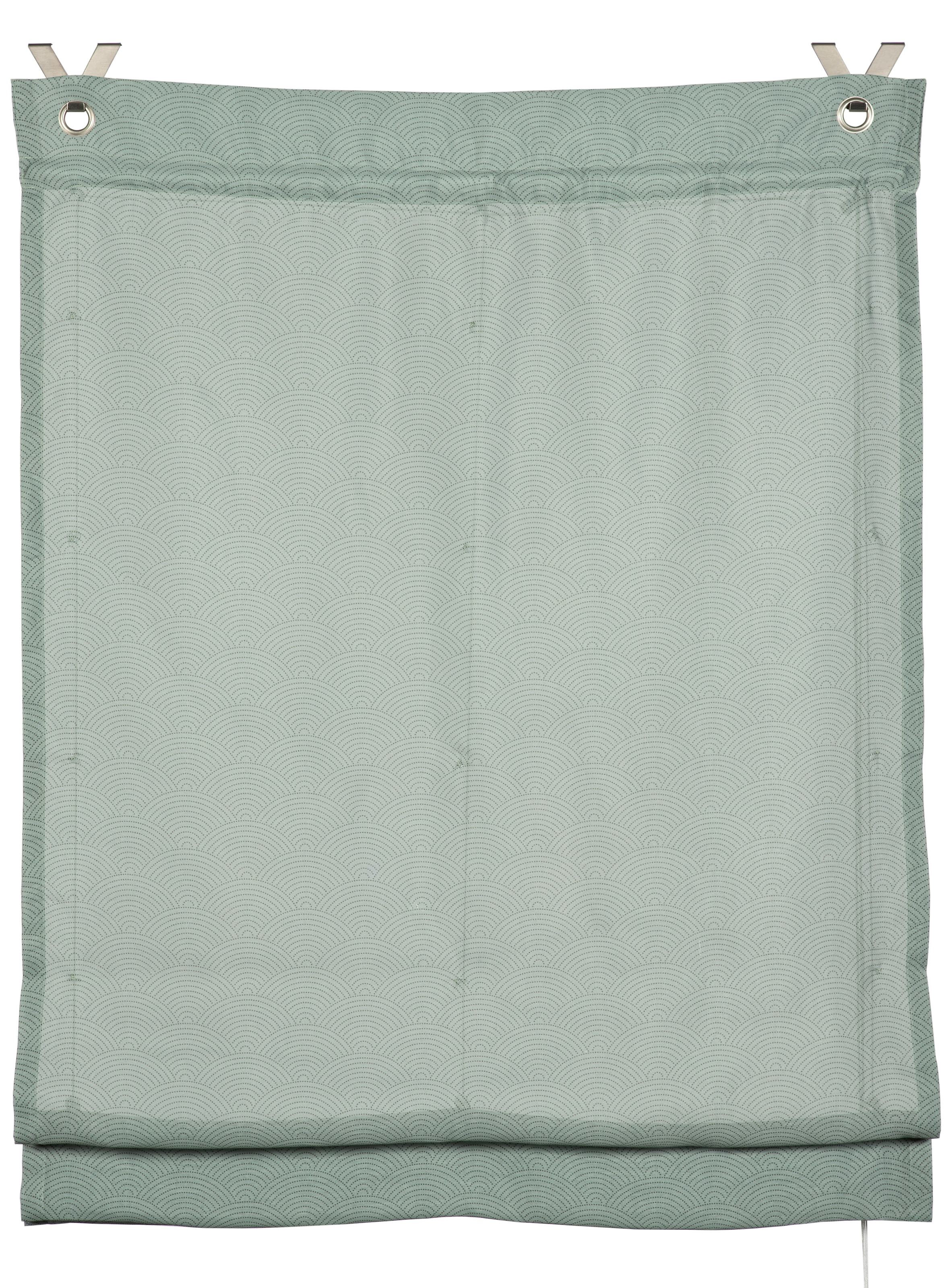 GARDINIA "GRS Zen Silence" mit Hakenaufhängung ohne Bohren freihängend Stoff aus 50 % recyceltes Polyester