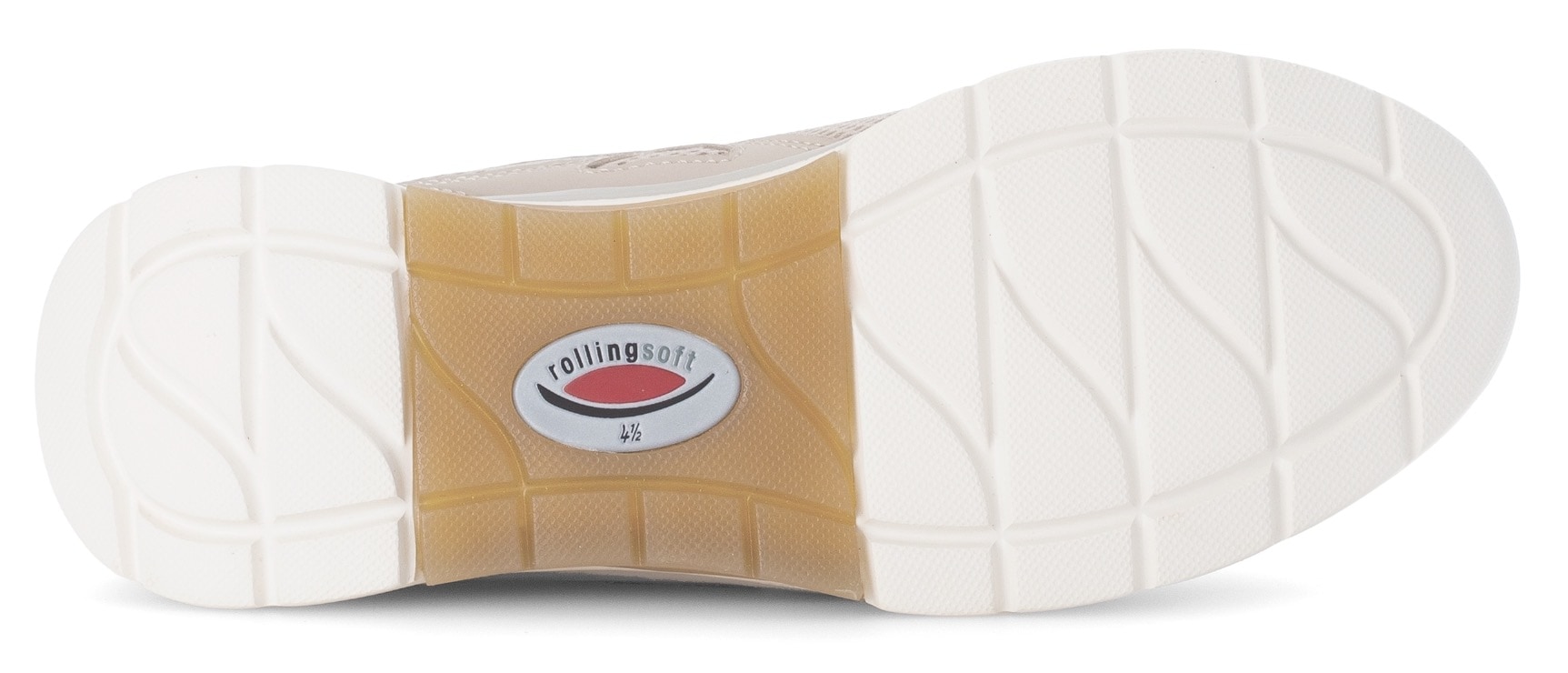 Gabor Rollingsoft Keilsneaker, Freizeitschuh, Halbschuh, Schnürschuh mit Wechselfußbett