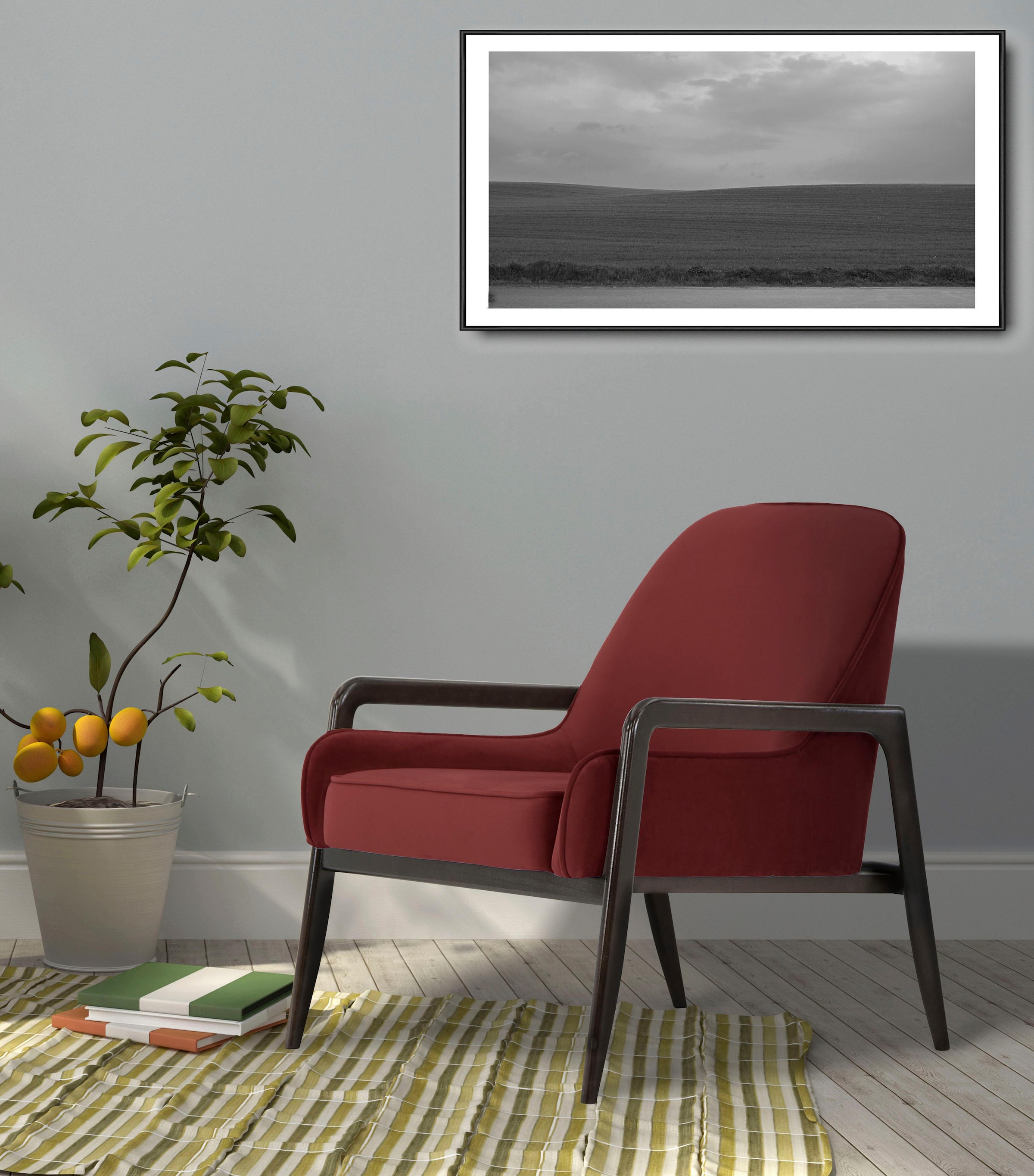 Home affaire Sessel "Braga" wahlweise mit Gestell aus Eiche in dunkel oder günstig online kaufen