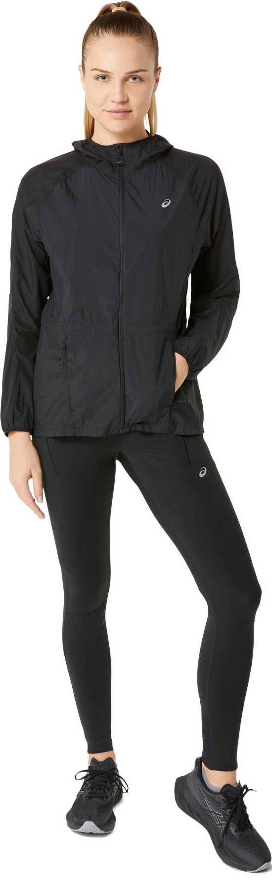 Asics Regenjacke »ROAD PACKABLE JACKET« mit Kapuze