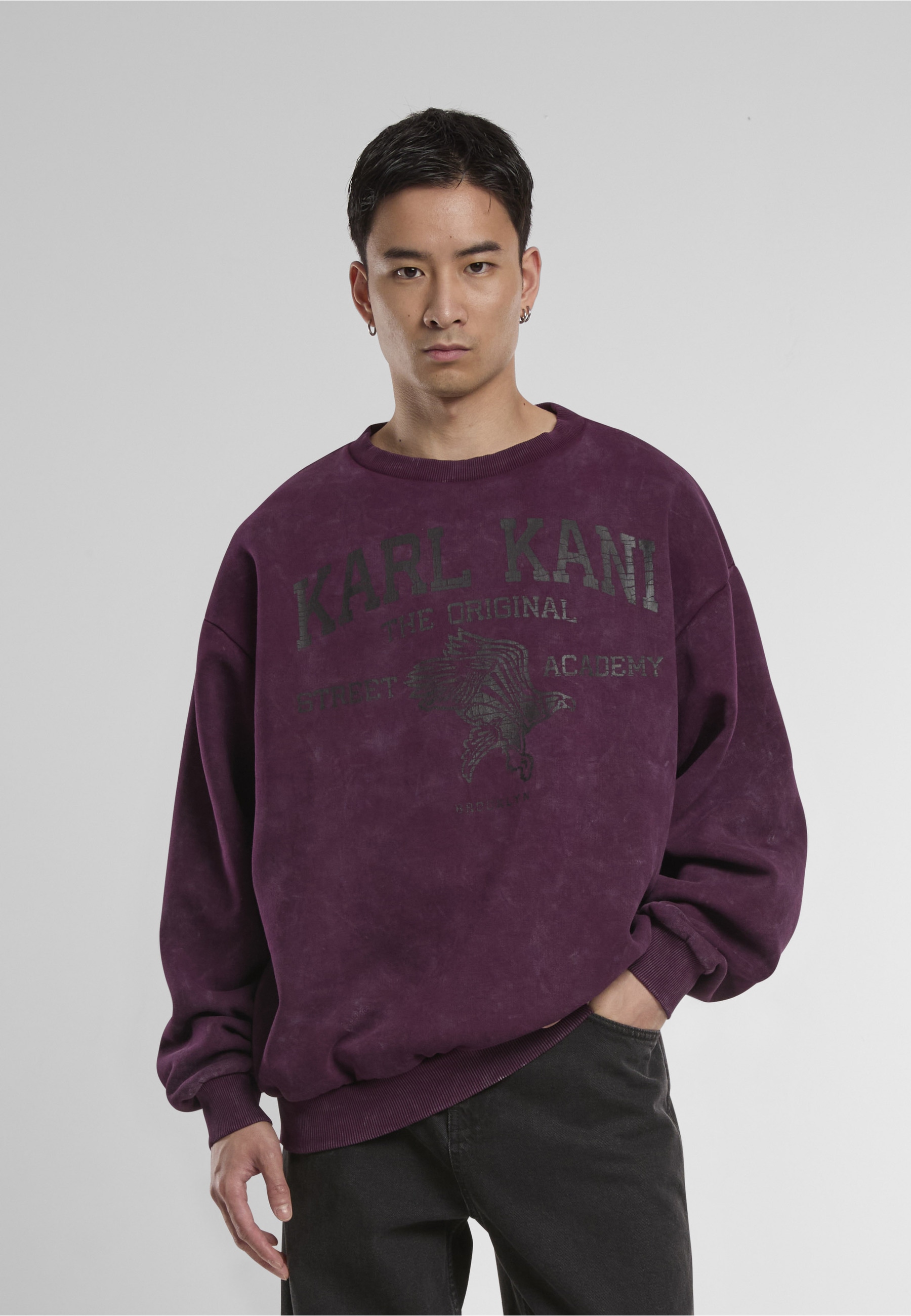 Karl Kani Rundhalspullover »Karl Kani Karl Kani Kani Street Academy Washed OS Crew« 1 Stk.