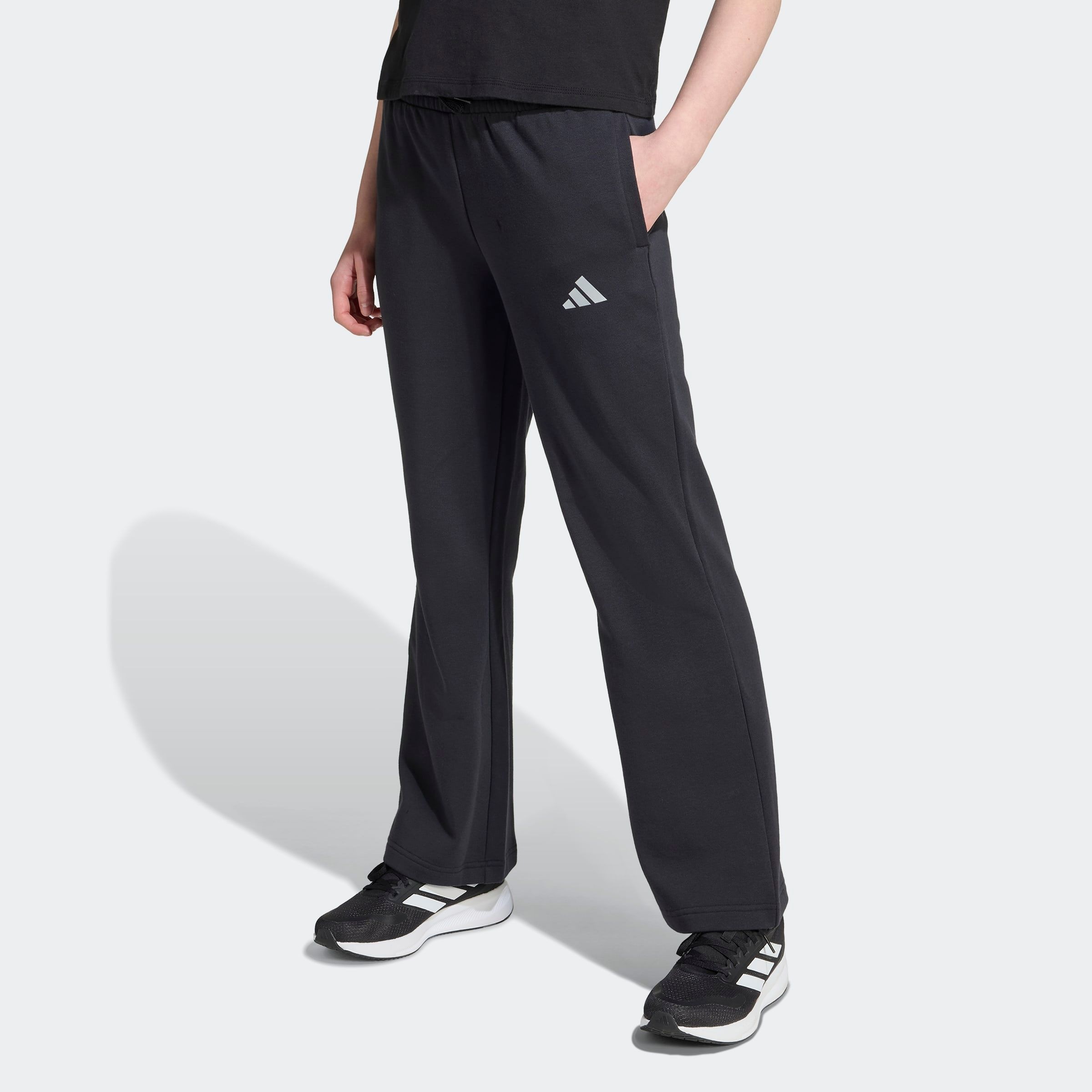Mädchen Sporthose "JG GLAM PT", schwarz, Gr. 170, ADIDAS SPORTSWEAR, Obermaterial: 70% Baumwolle, 30% Polyester, Hosen