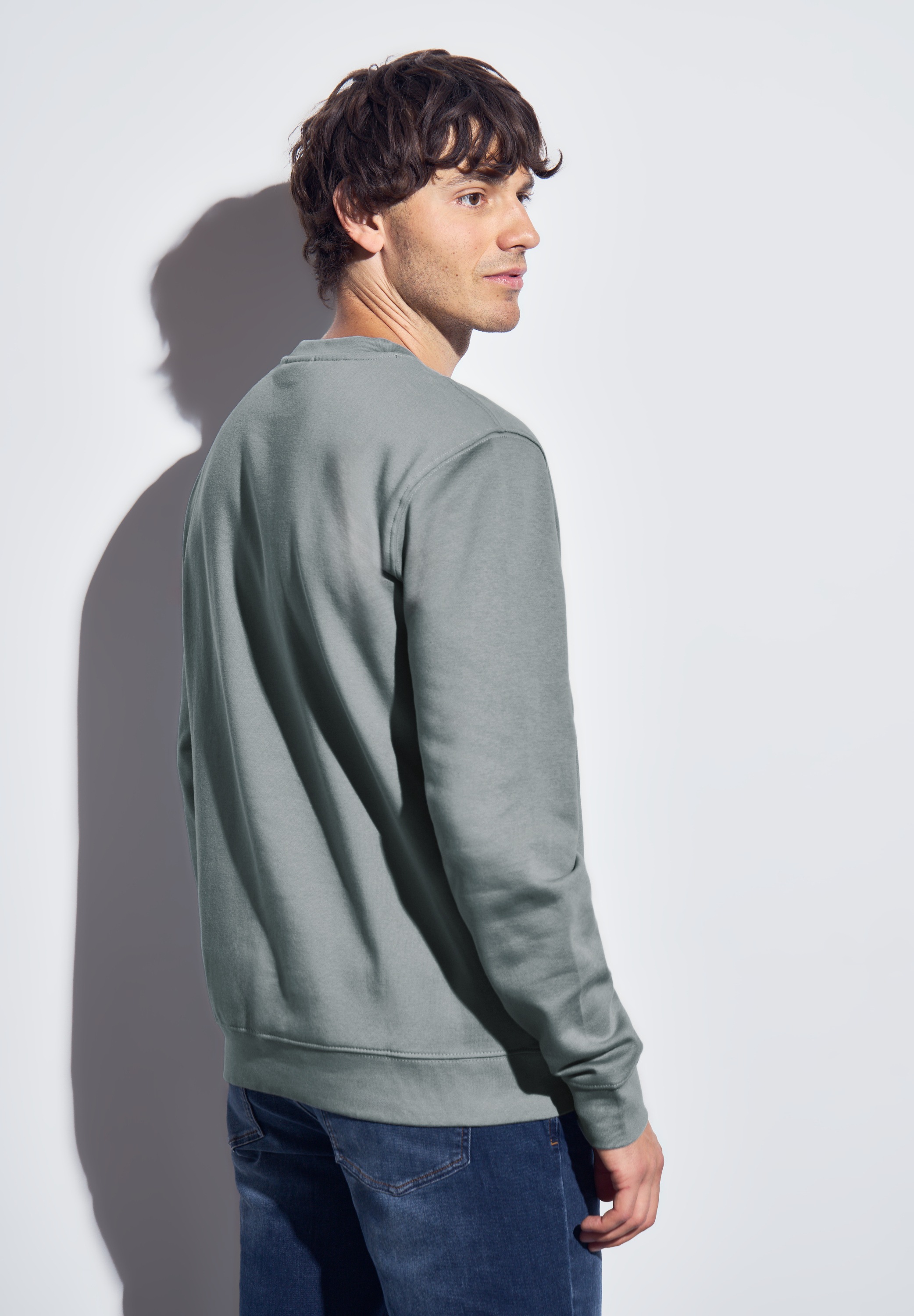 STREET ONE MEN Sweatshirt, mit Rundhalsausschnitt günstig online kaufen