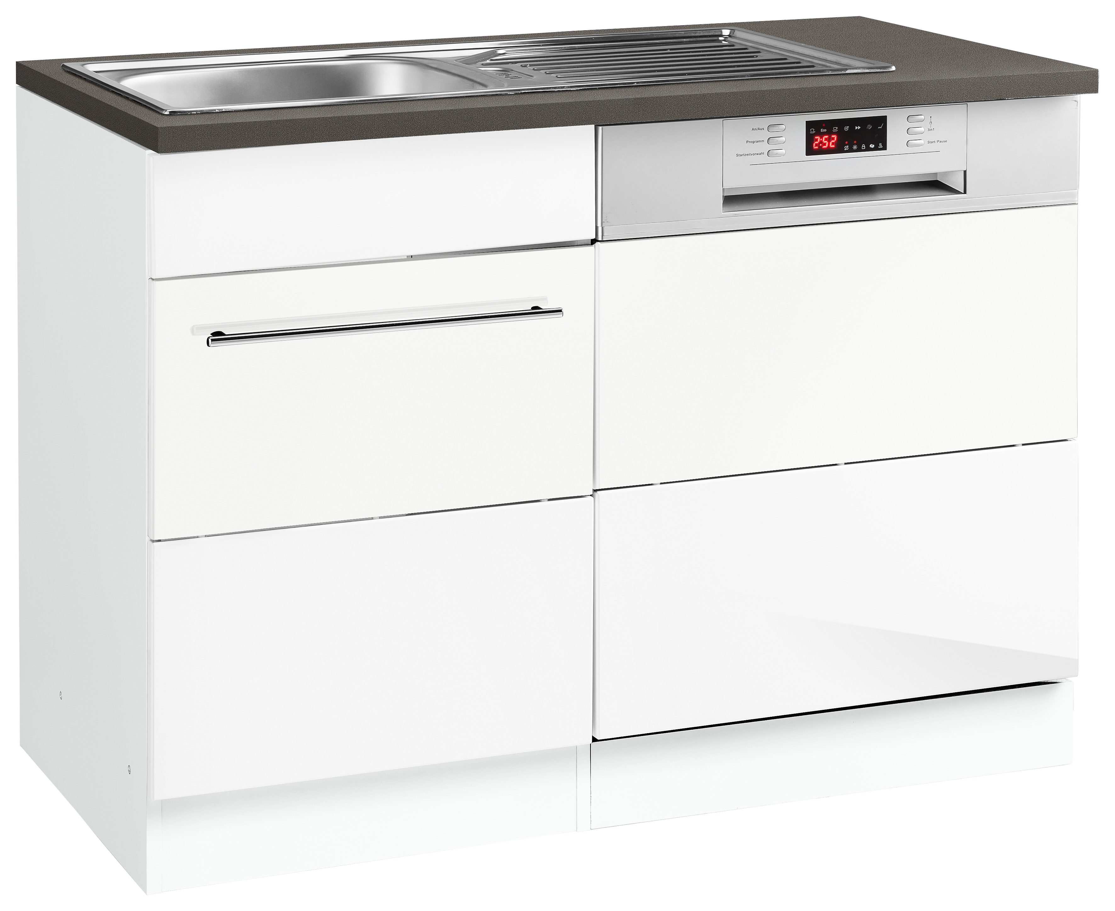 KOCHSTATION "KS-Trient" 110 cm breit, inkl. Tür/Socke für Einbaugeschirrspüler