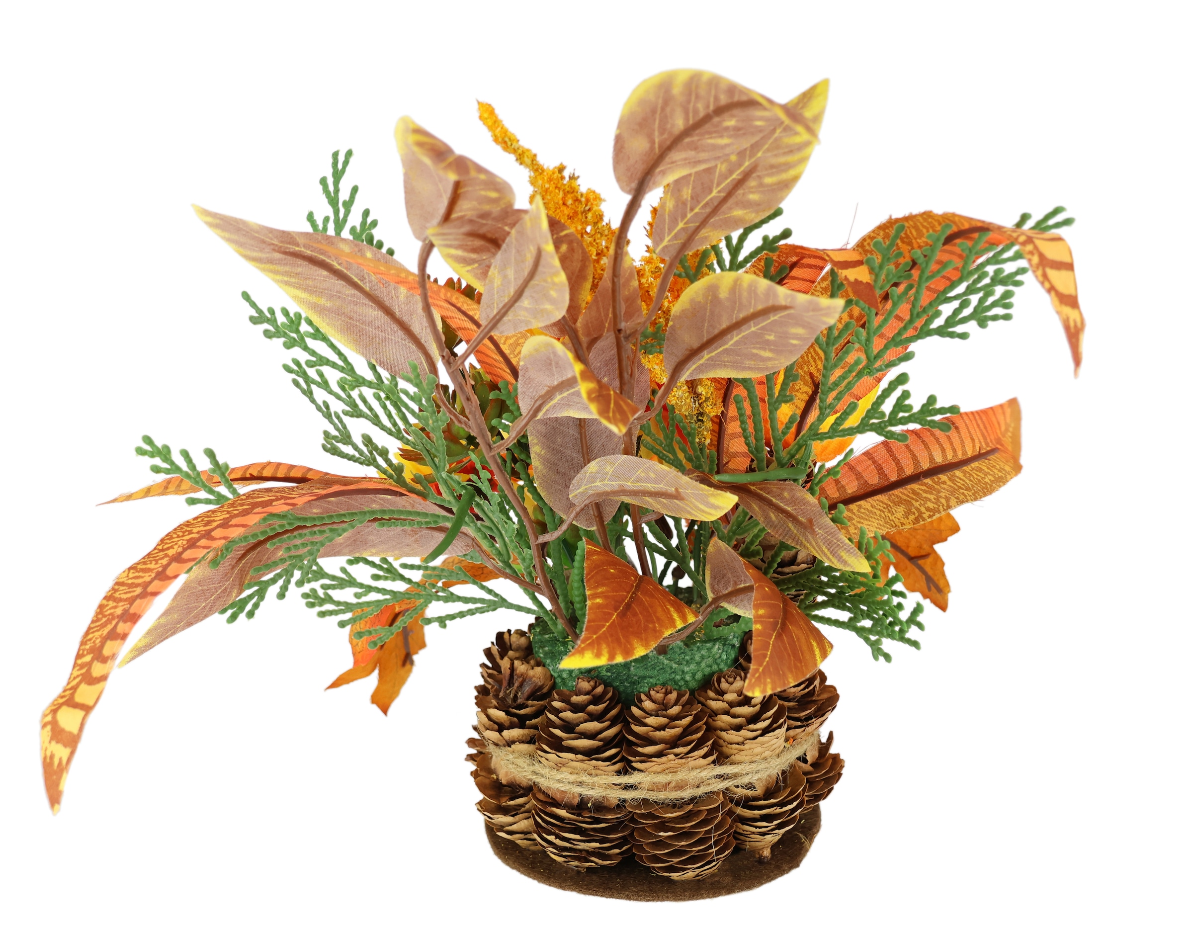 I.GE.A. Kunstblume "Herbstgesteck Chrysanthemen", Im Zapfentopf mit Physali günstig online kaufen