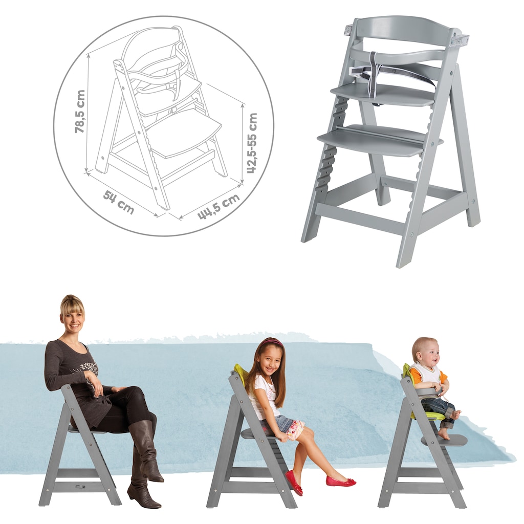 roba® Hochstuhl »Treppenhochstuhl Sit Up Click & Fun, taupe«