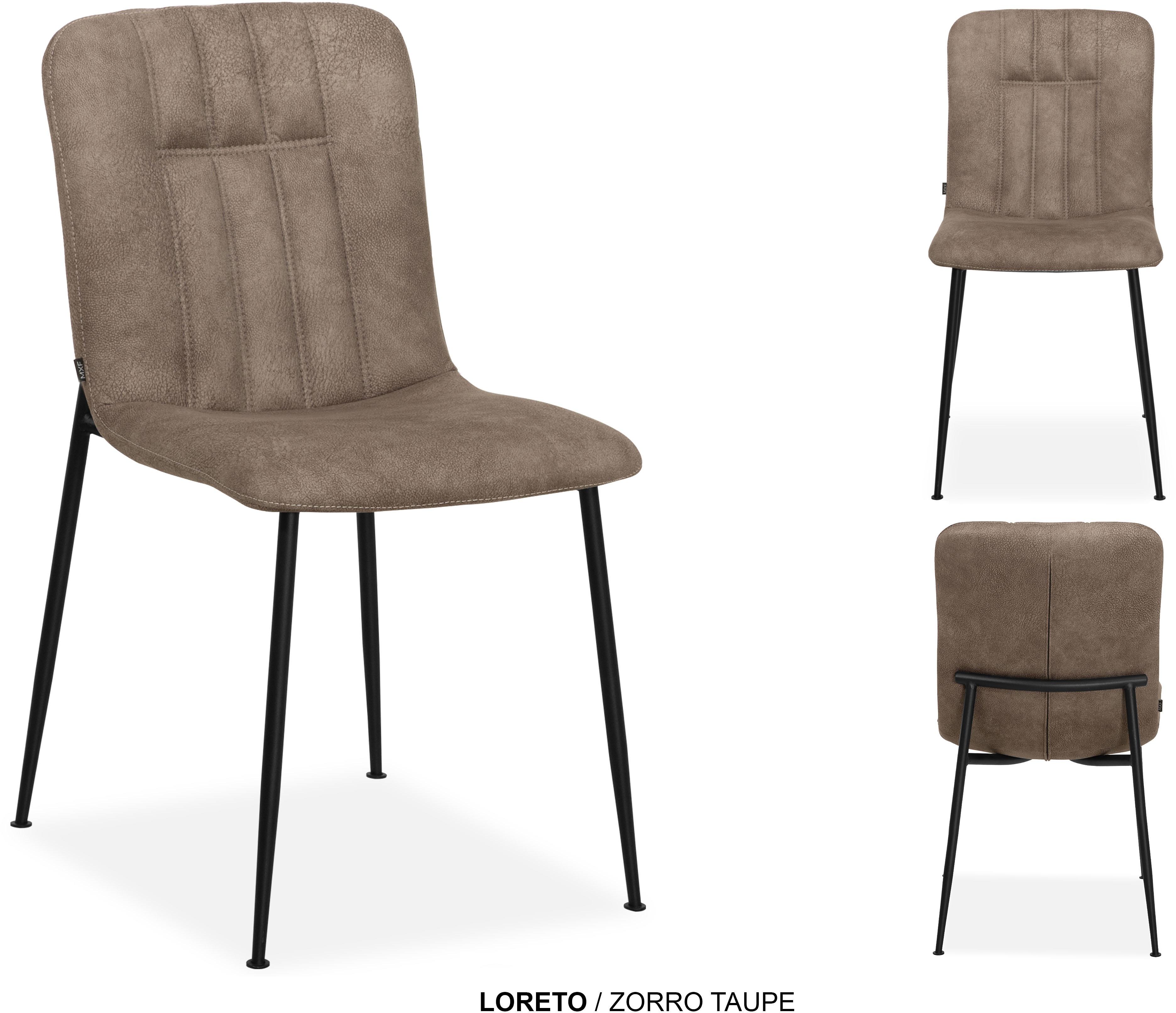 Thumbnail - OMG Design Esszimmerstuhl "Loreto" (Set) 2 Stk. Stoff Schalenstuhl, bequem gepolstert, Esszimmerstuhl