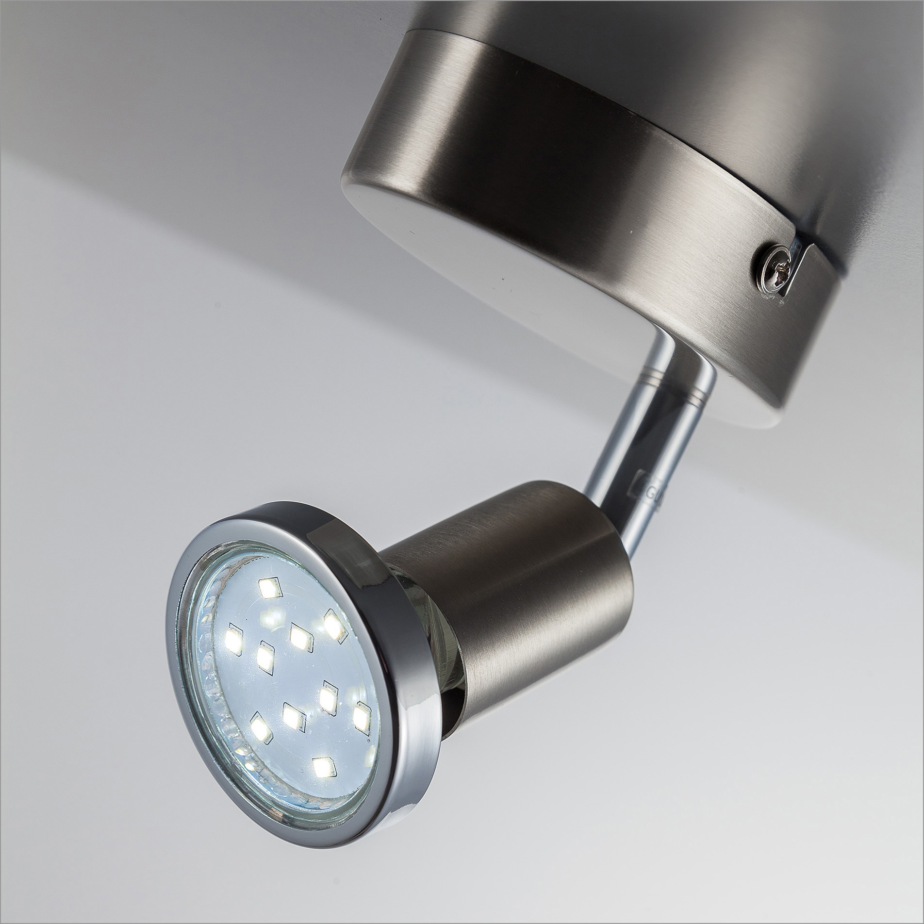 B.K.Licht LED GU10 | LED BAUR Wohnzimmer Metall Wandleuchte, Deckenleuchte 1 Lampe flammig-flammig, schwenkbar Wand-Spot