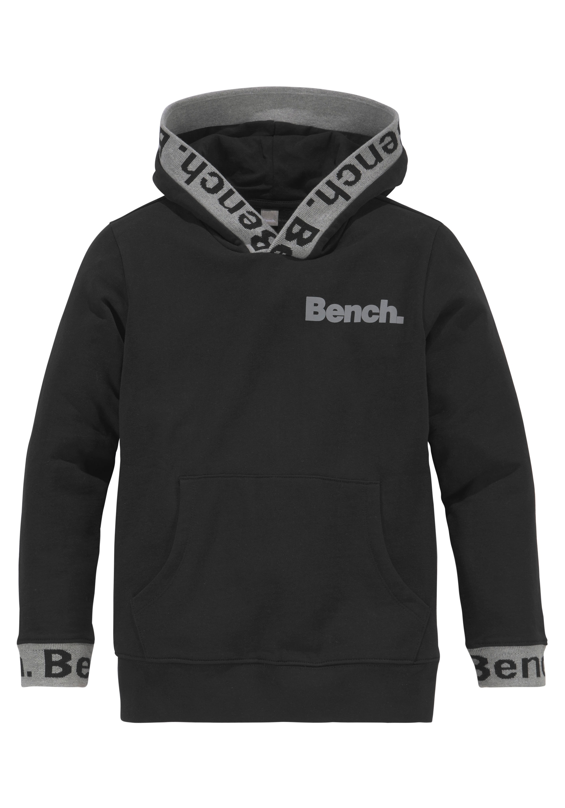 Bench. mit reflektierenden Kapuzensweatshirt, | Drucken BAUR bestellen