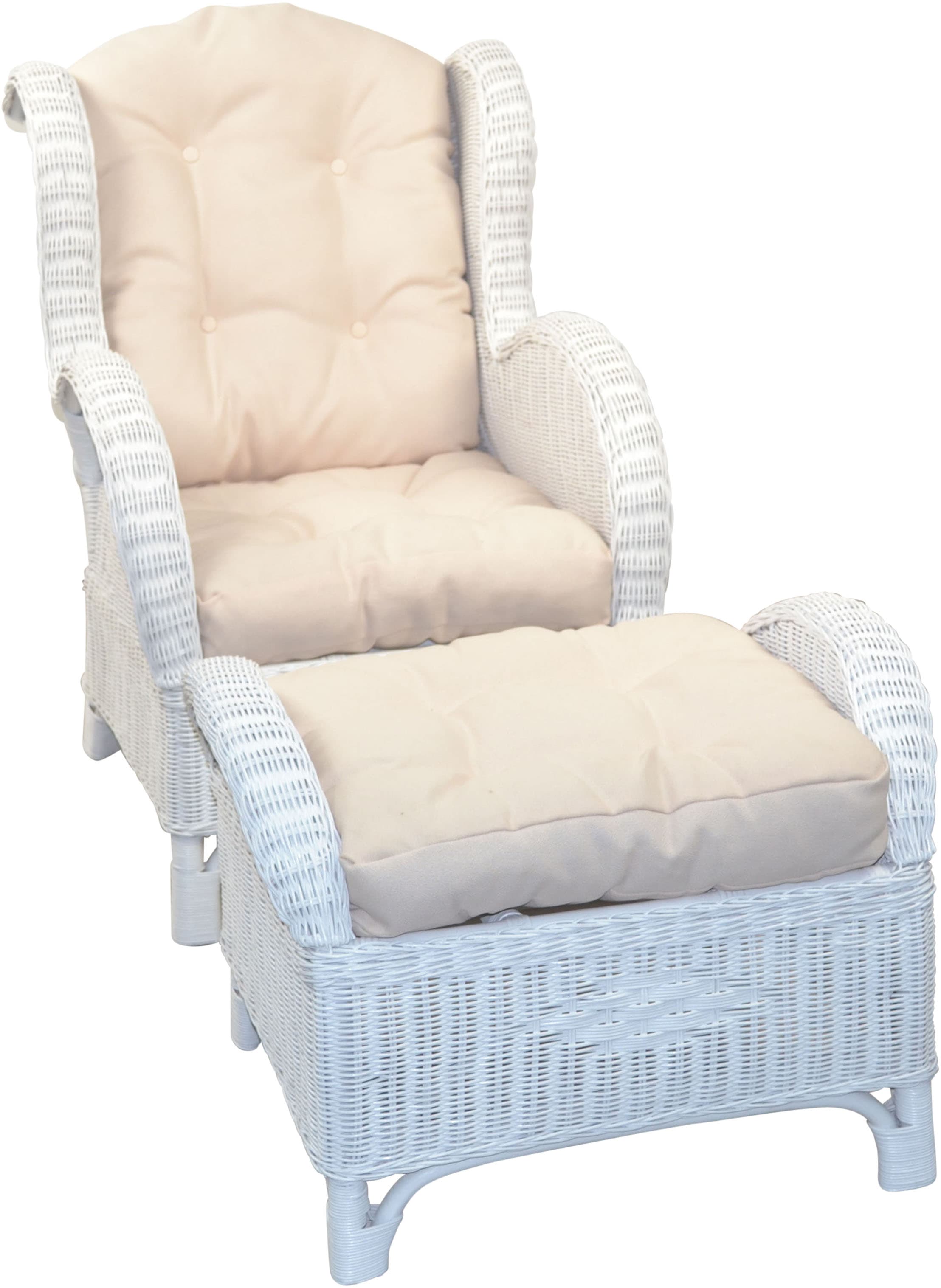 HOFMANN LIVING AND MORE Ohrensessel 2 Stk. tlg. Handgeflochten günstig online kaufen