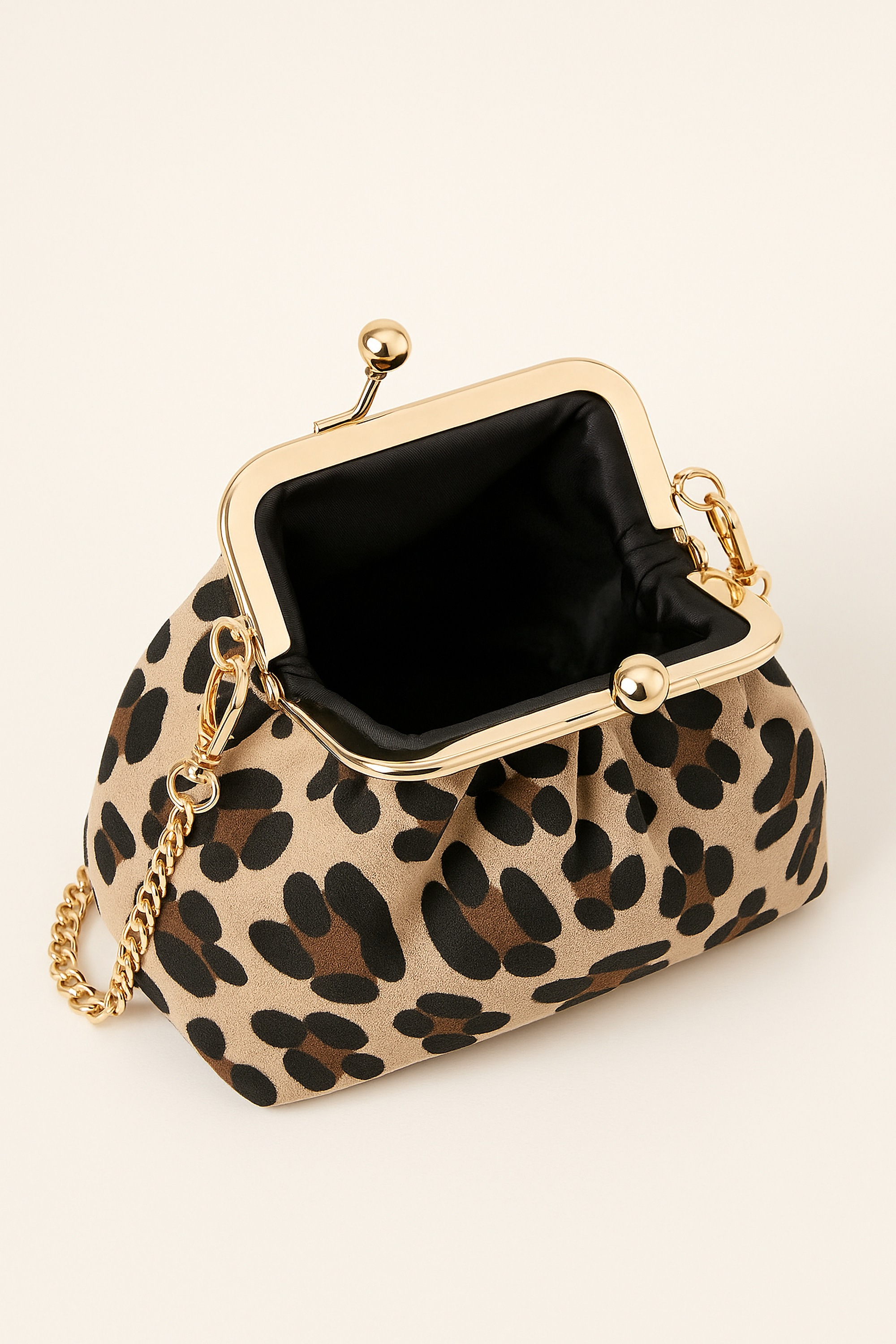 COLLEZIONE ALESSANDRO Umhängetasche »Leo Purse« aus echtem Wildleder mit Leo Druck