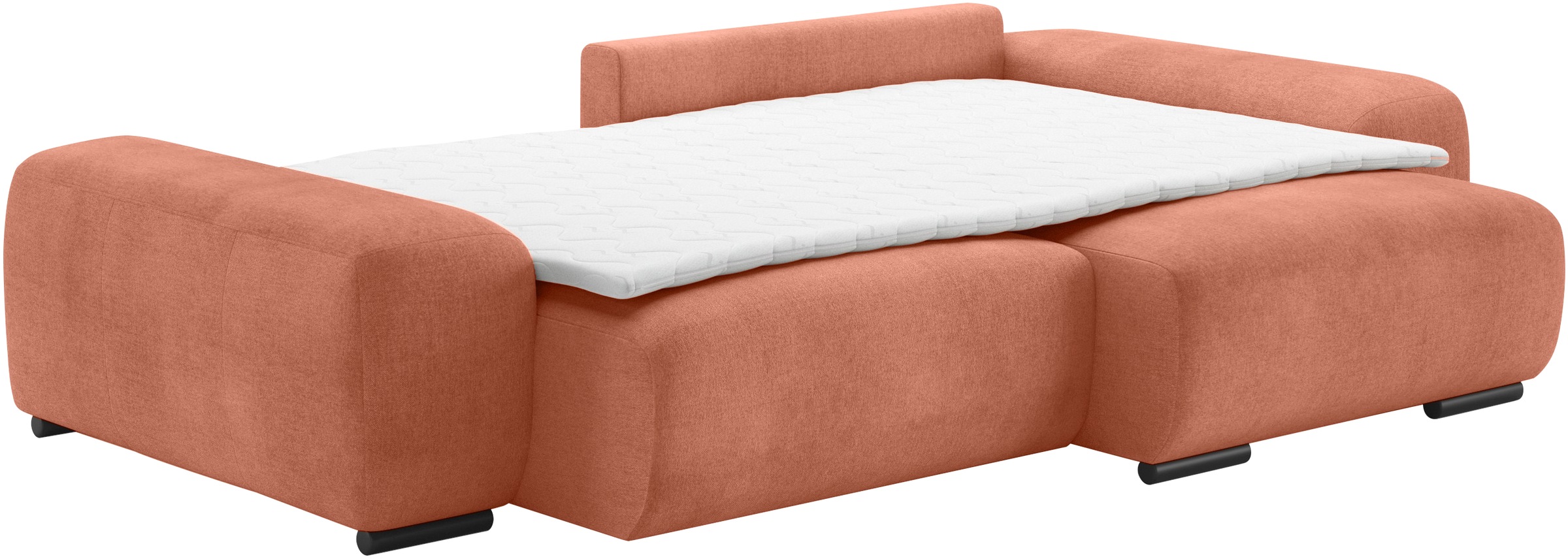 Mr. Couch Polsterecke »Sundance, L-Form«, Dauerschläfer mit Bett, Bettkasten, bis 140 kg belastbar