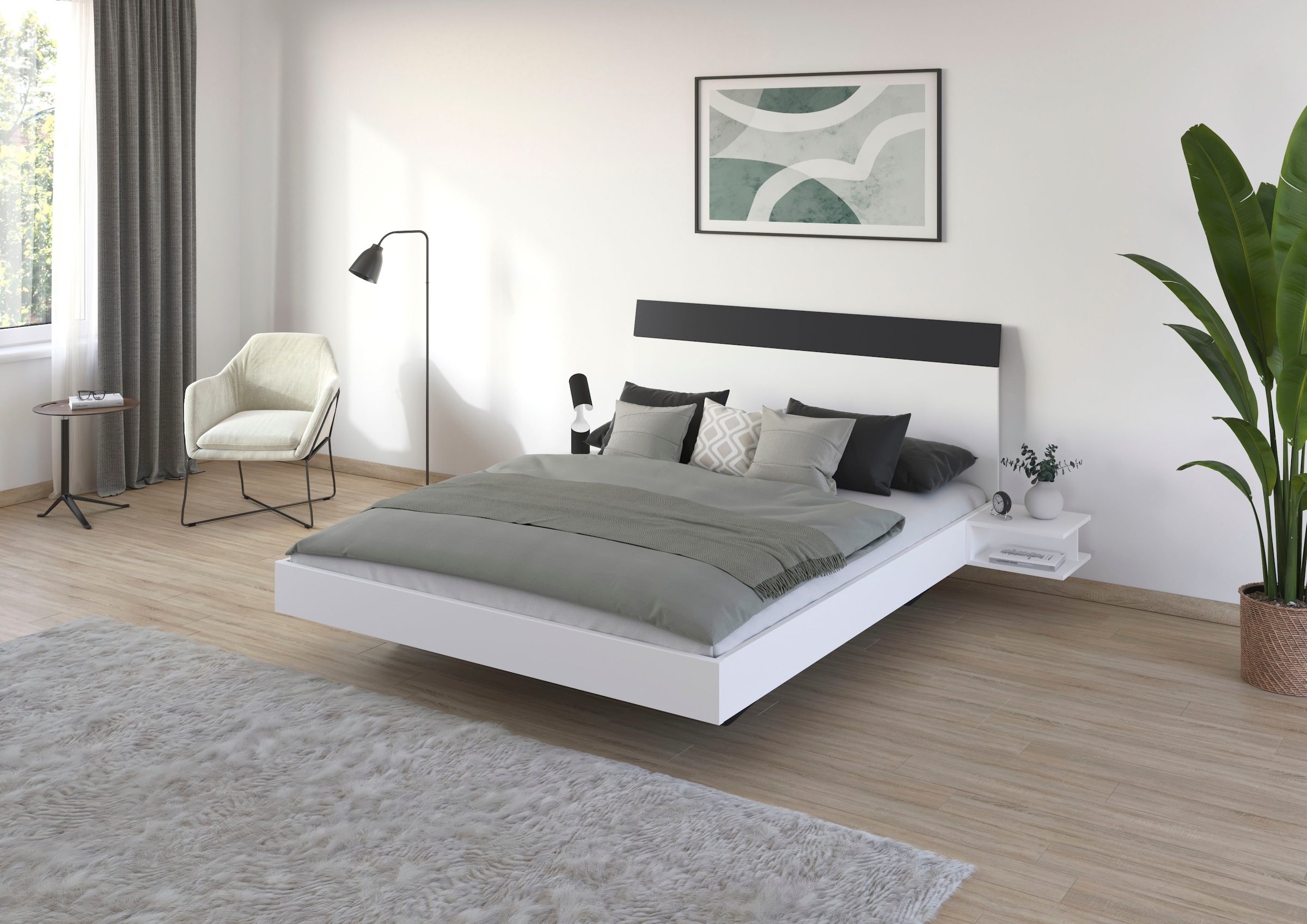 rauch Schlafzimmer-Set »Monza«, mit Schwebetürenschrank Breite 218 cm, Bettanlage in 2 Breiten