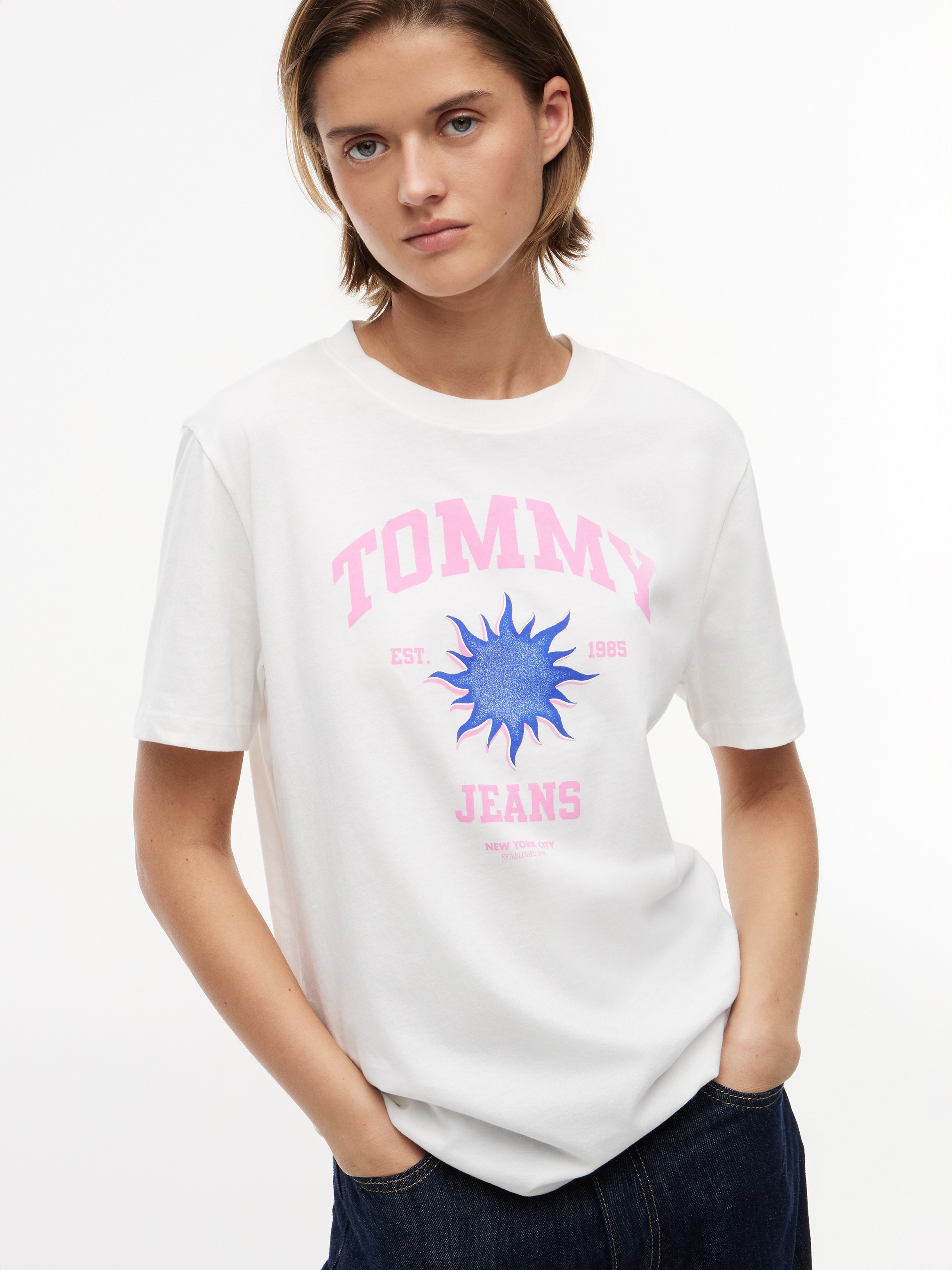 Tommy Jeans T-Shirt »TJW RLX NOVELTY TEE« Baumwolle,  relaxed fit